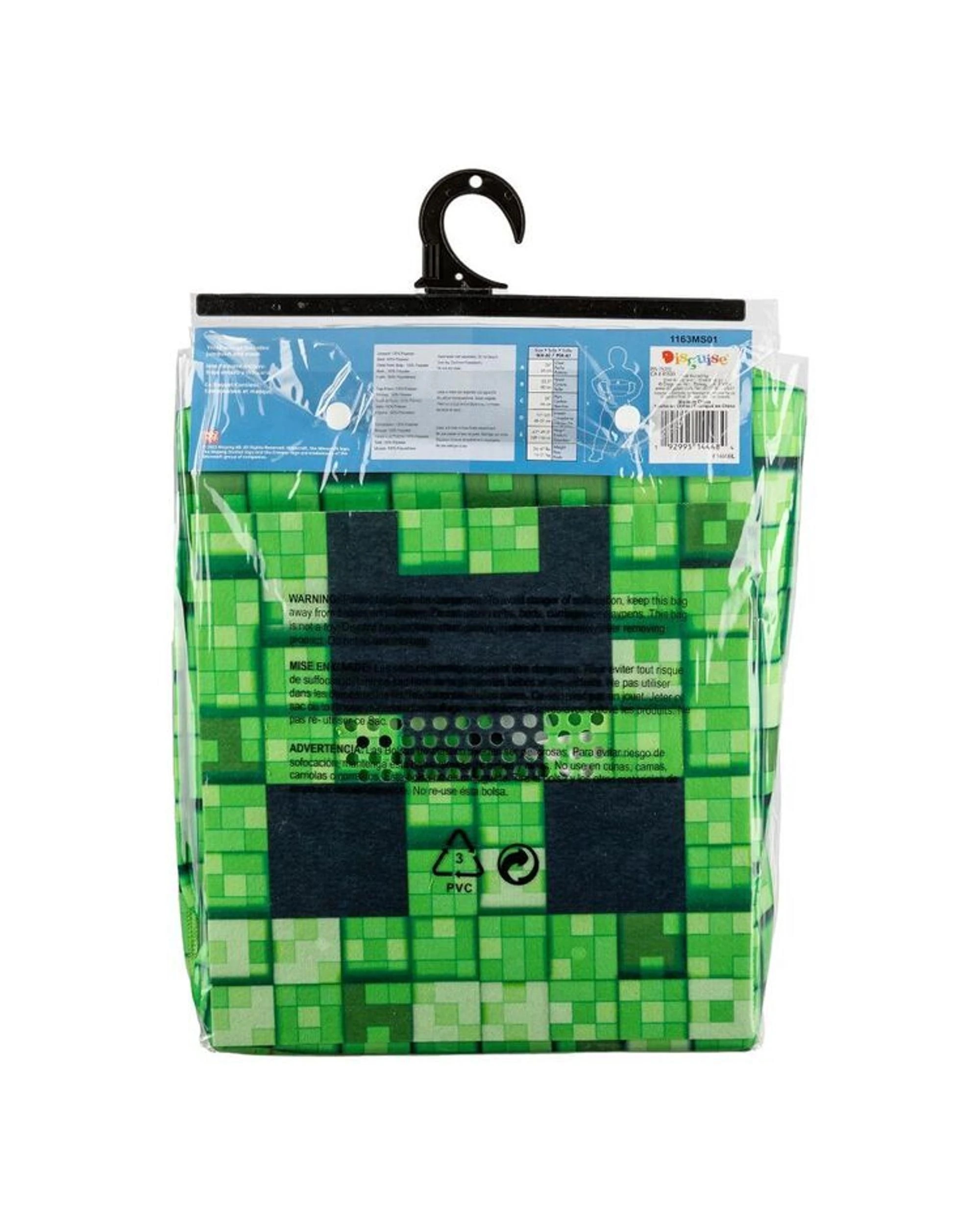 4 Minecraft Creeper Value Plus Costume Size 7-8 Years, 4 of 4