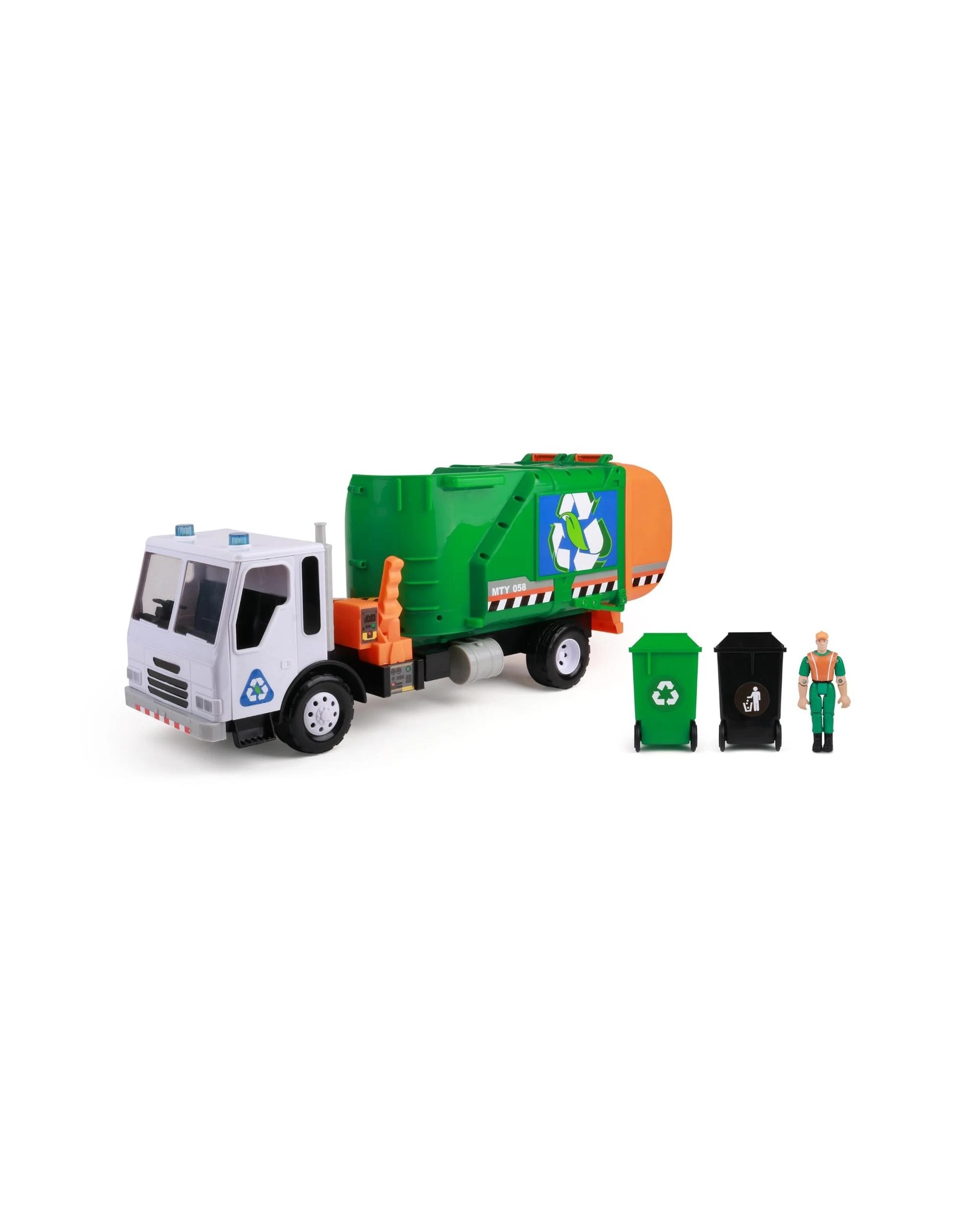 2 Mighty Fleet Titans Go Green Garbage Truck, 2 of 3