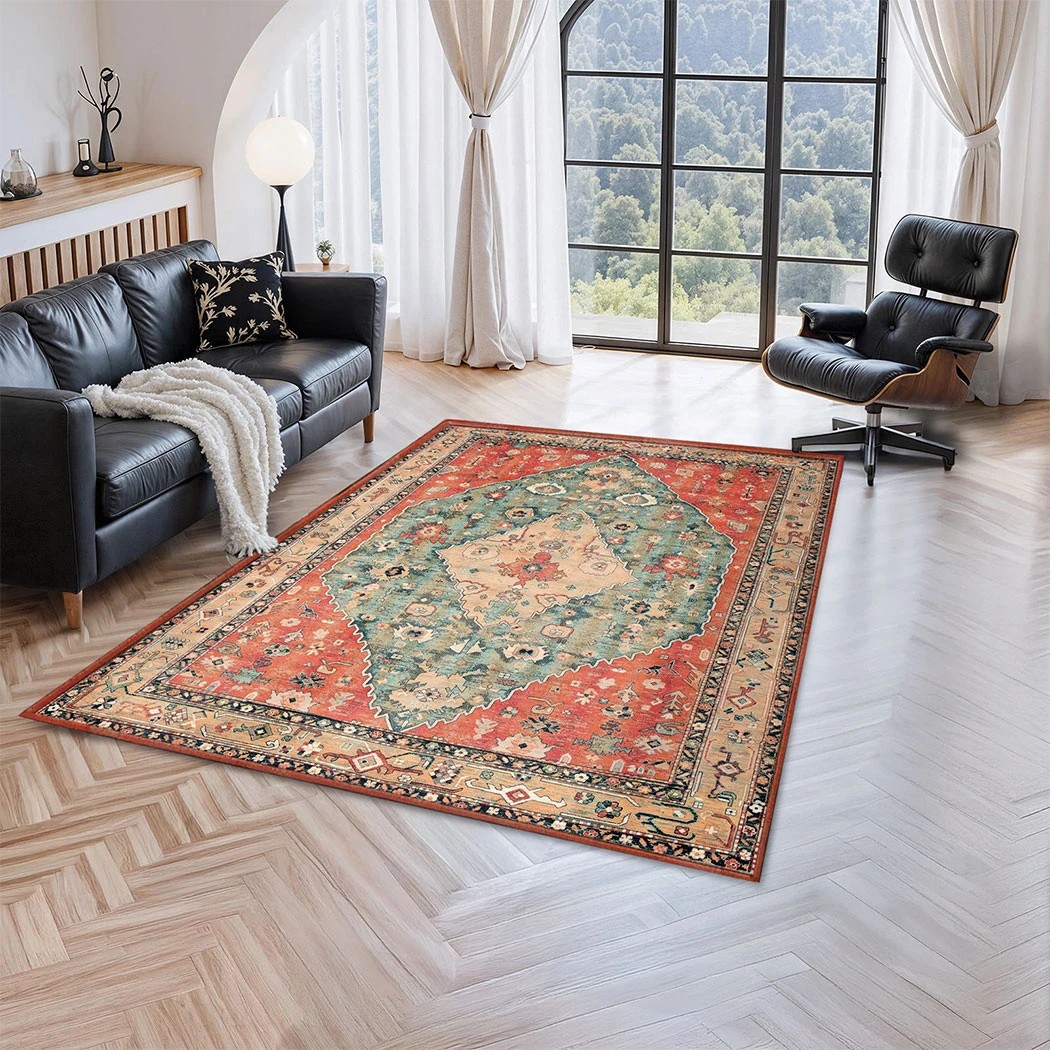 7 Marlow Large Area Rugs Boho Faux Cashmere Carpet Print, 7 of 8