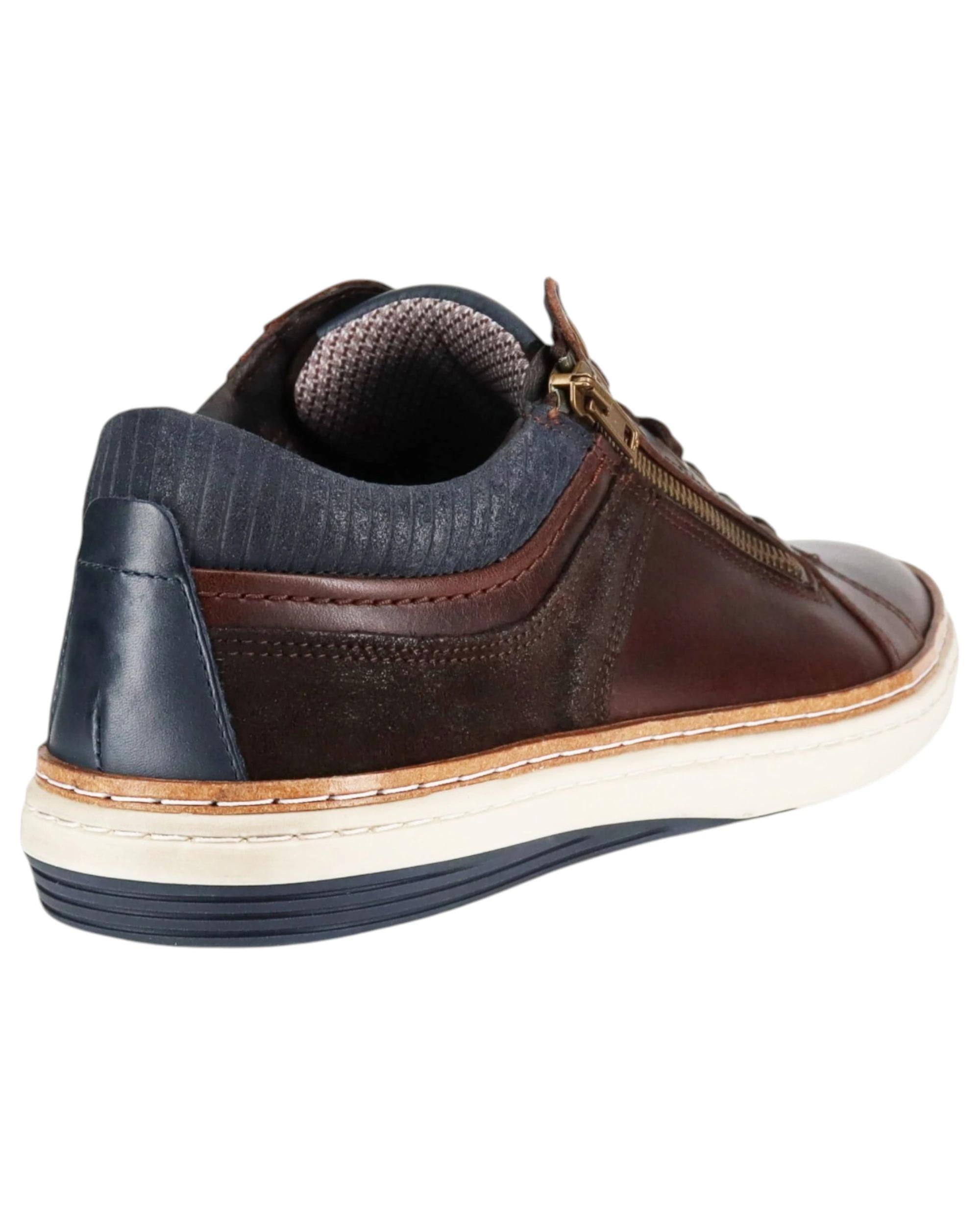 5 Wild Rhino Mens Whistle Casual Sneaker DARK BROWN, 5 of 5