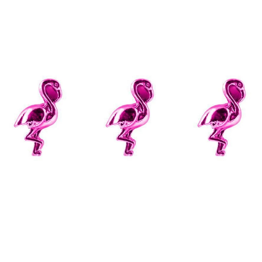 2 Three By Three Flamingo Magnets Metal 3 Pack, 2 of 3
