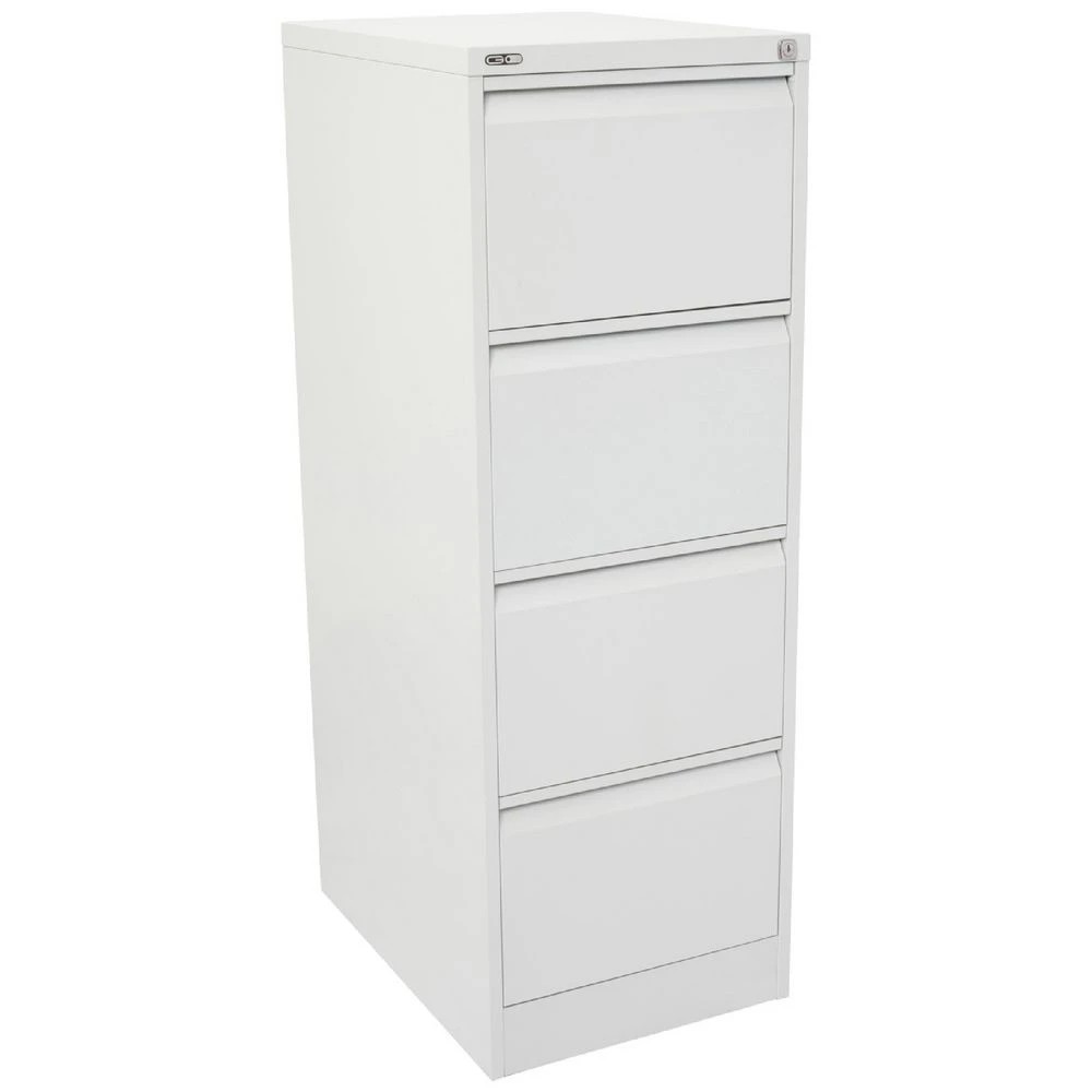 1 GO 4 Drawer Filing Cabinet White Cabinets Filing Drawer Cabinets Commercial Filing, 1 of 6