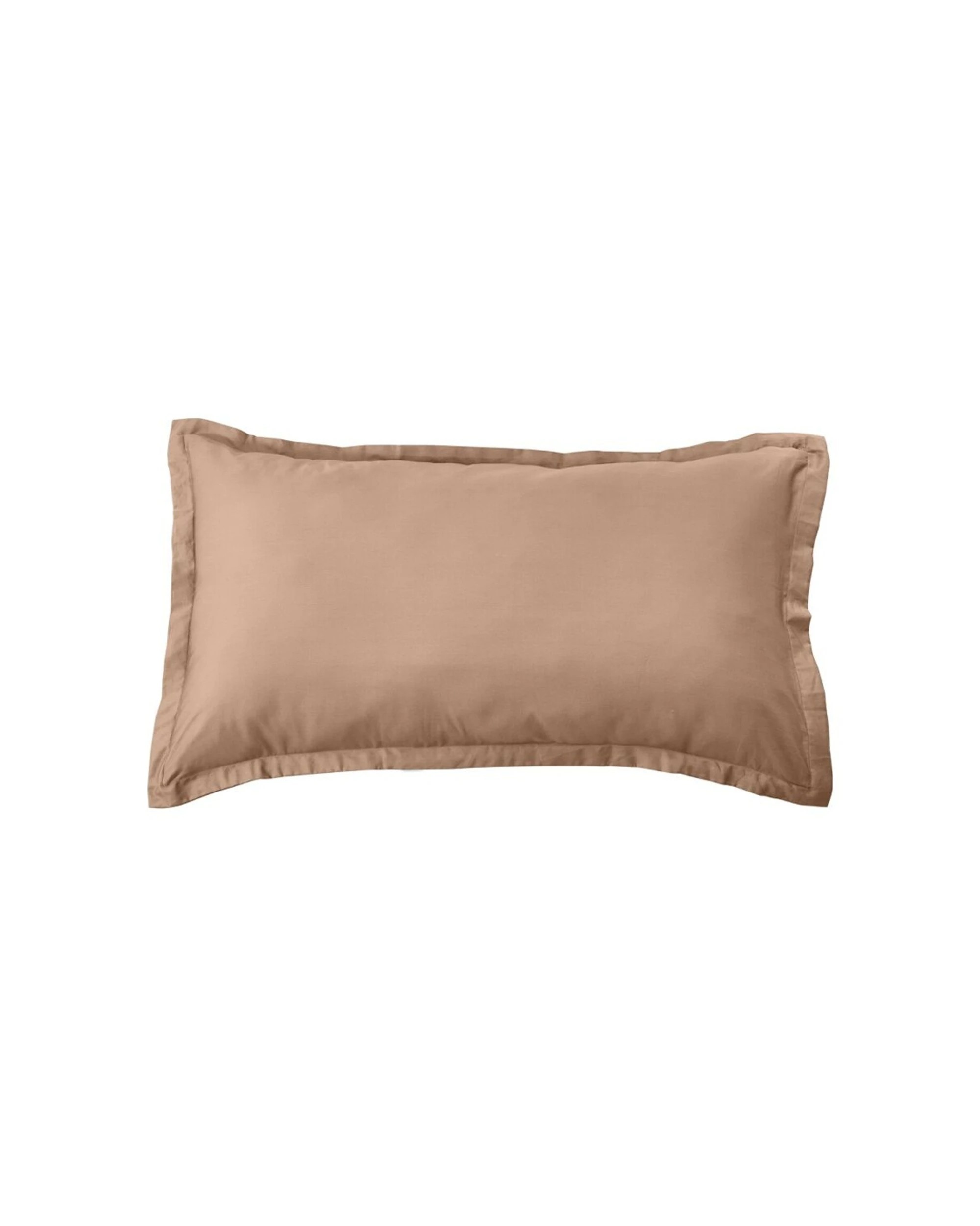 1 Grosvenor House Egyptian Cotton Tailored Pillowcase Clay 500TC - Brown, 1 of 3
