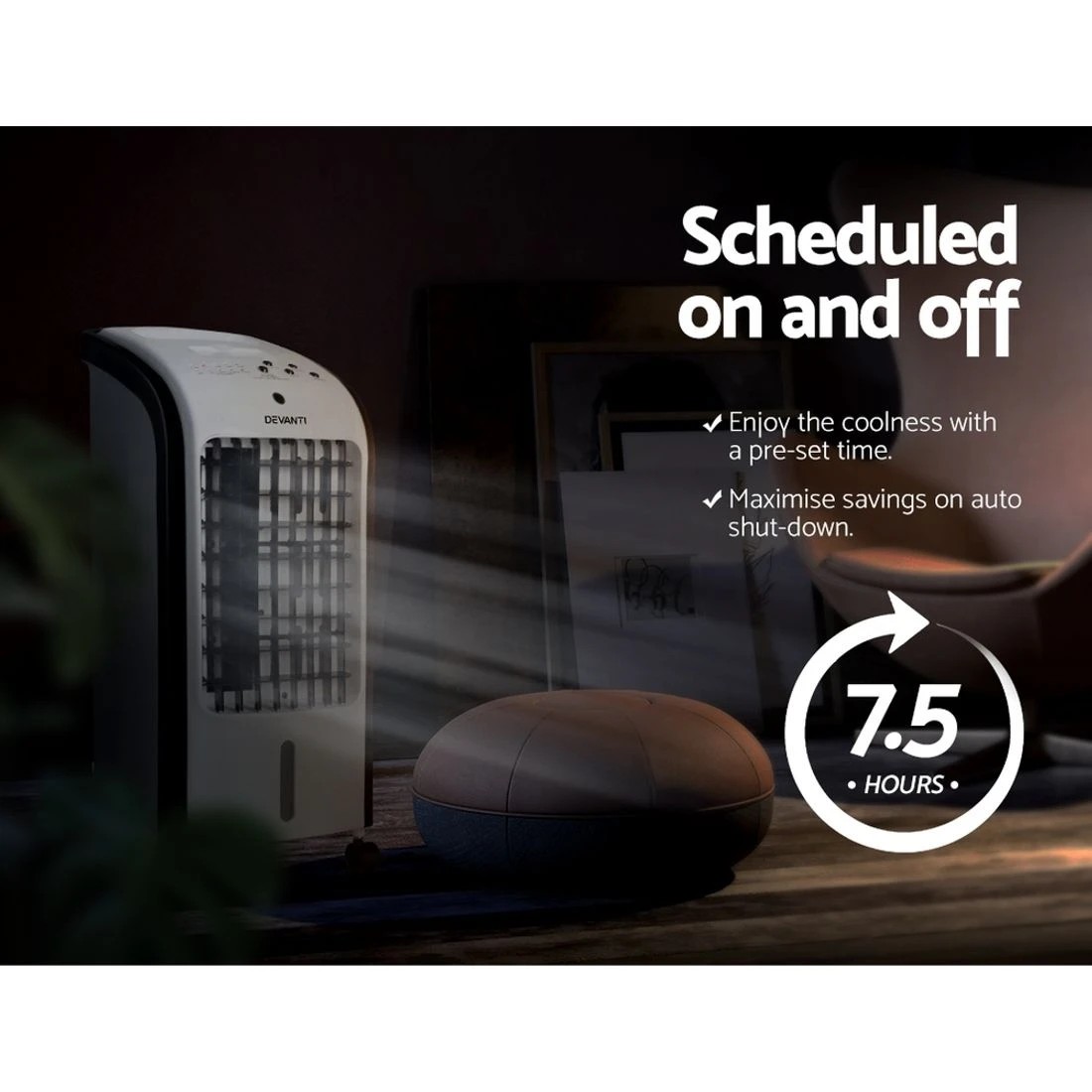 7 Devanti Evaporative Air Cooler Conditioner 4L - White, 7 of 7