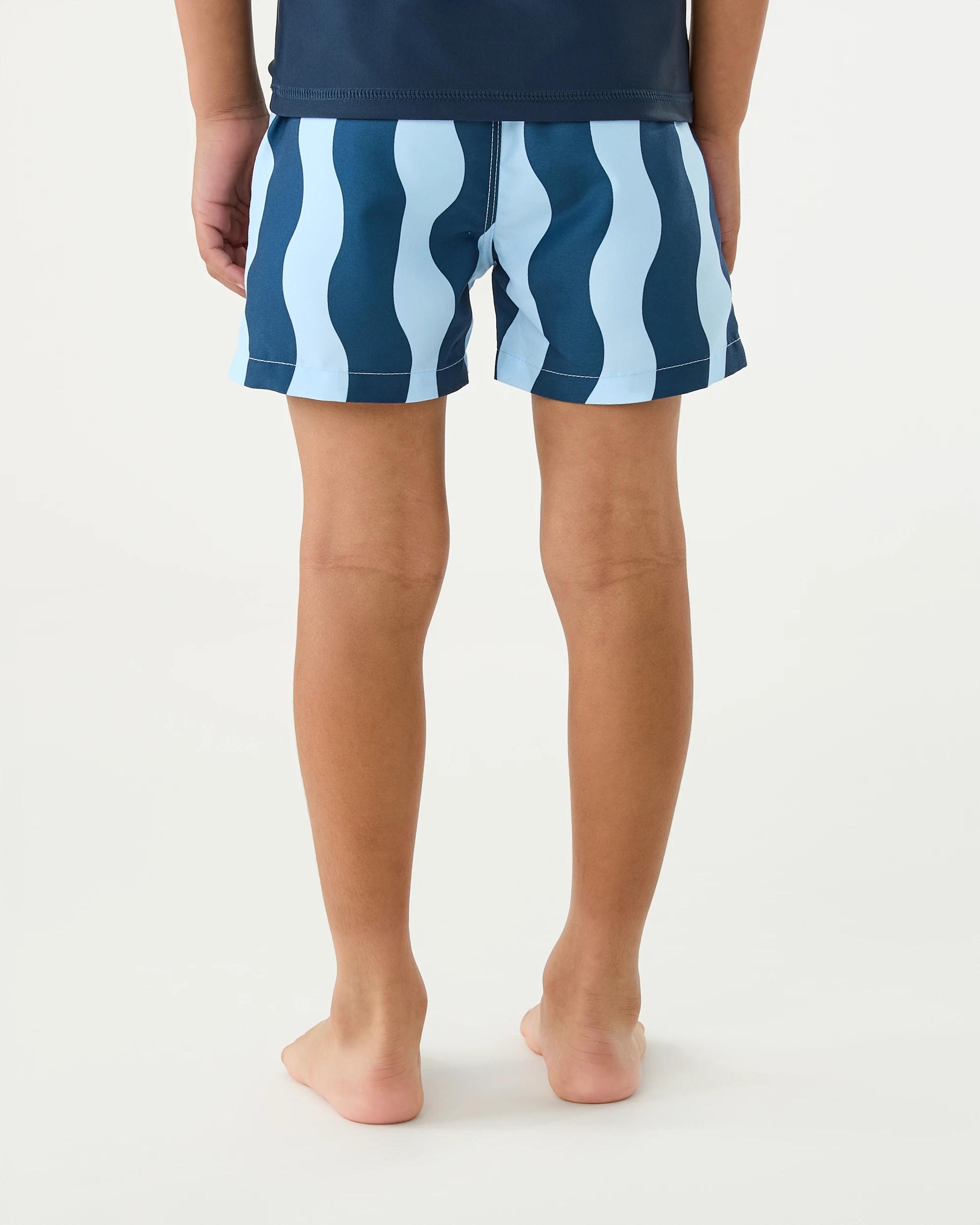 2 Printed Boardshorts Blu Waves, 2 of 6