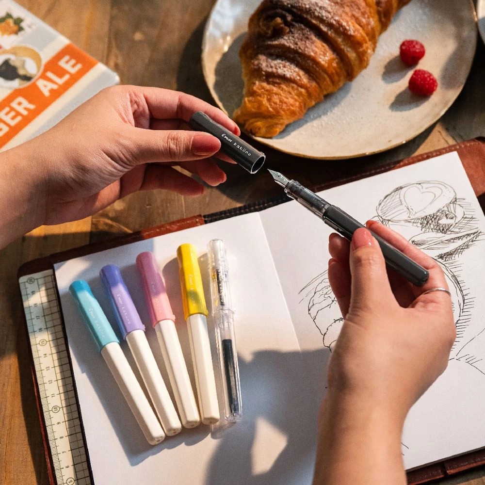 5 PILOT Kakuno BegreeN Fountain Pen Violet White Barrel, 5 of 5