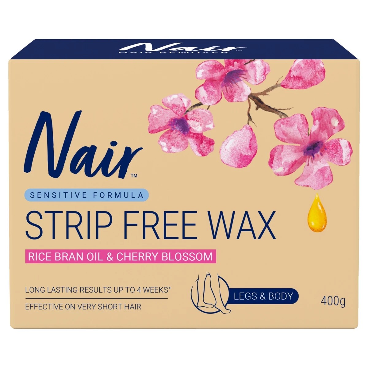 1 Nair Strip Free Wax - Rice Bran Oil and Cherry Blossom, 1 of 8