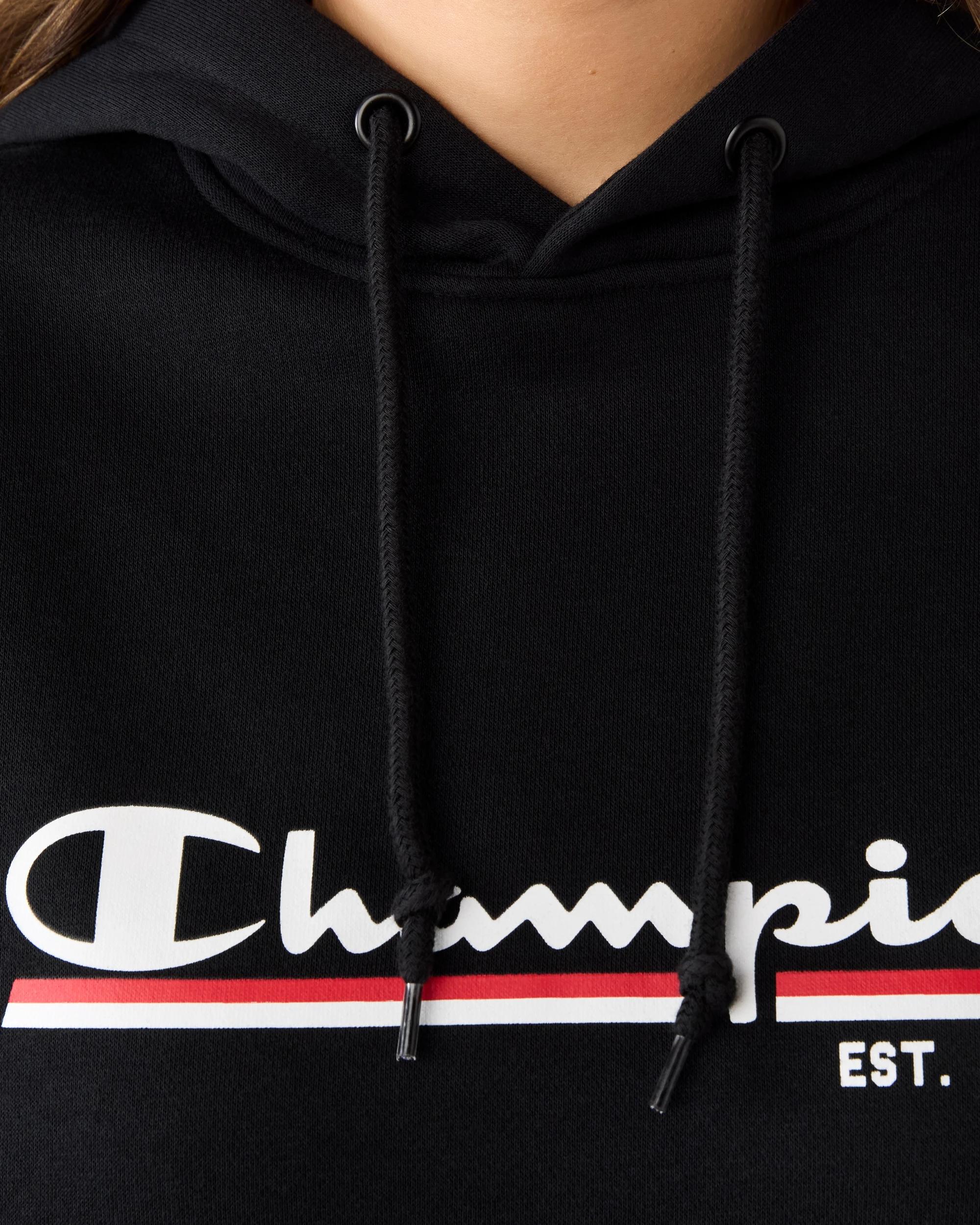 5 Champion Script Womens Hoodie Black, 5 of 7