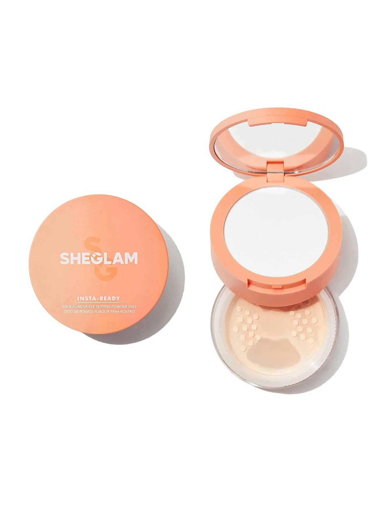 1 SHEGLAM Insta-Ready Face & Under Eye Setting Powder Duo - Bisque, 1 of 6
