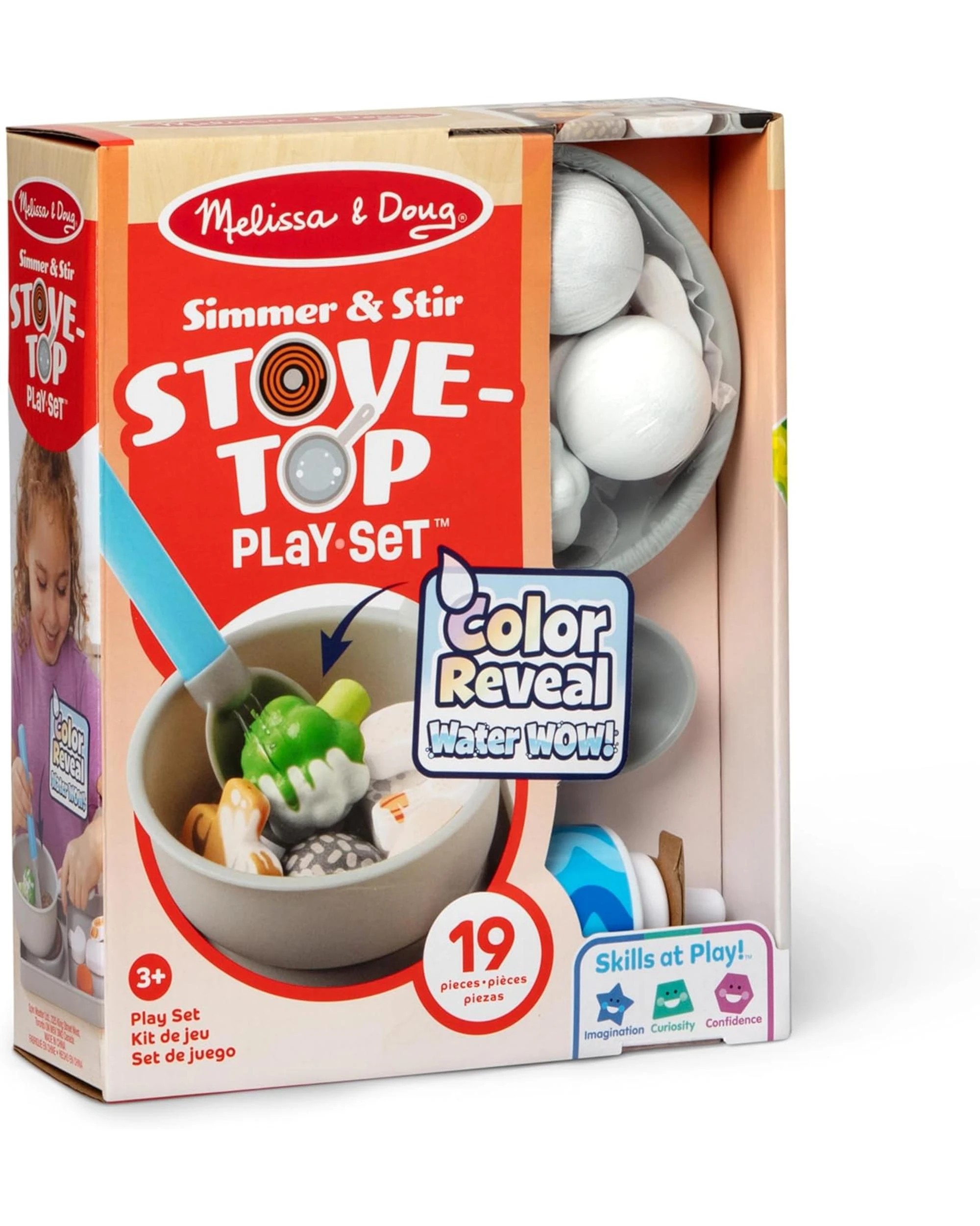 1 Melissa and Doug Water WOW! Simmer and Stir Stove Top Play Set, 1 of 8