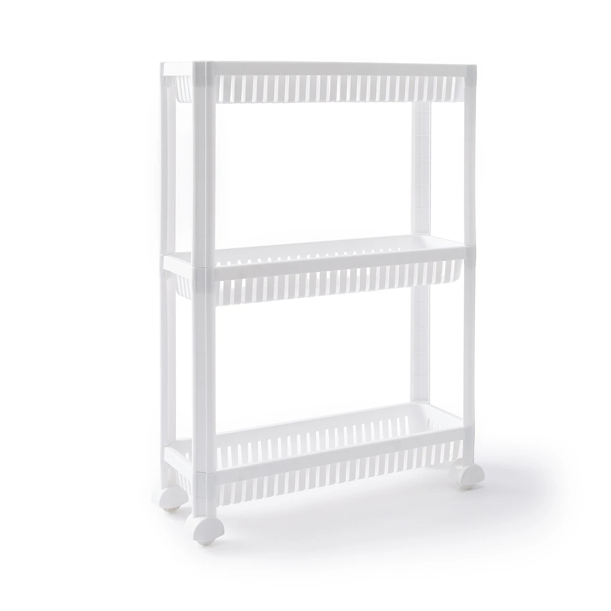 6 3 Tier Plastic Trolley - White, 6 of 10