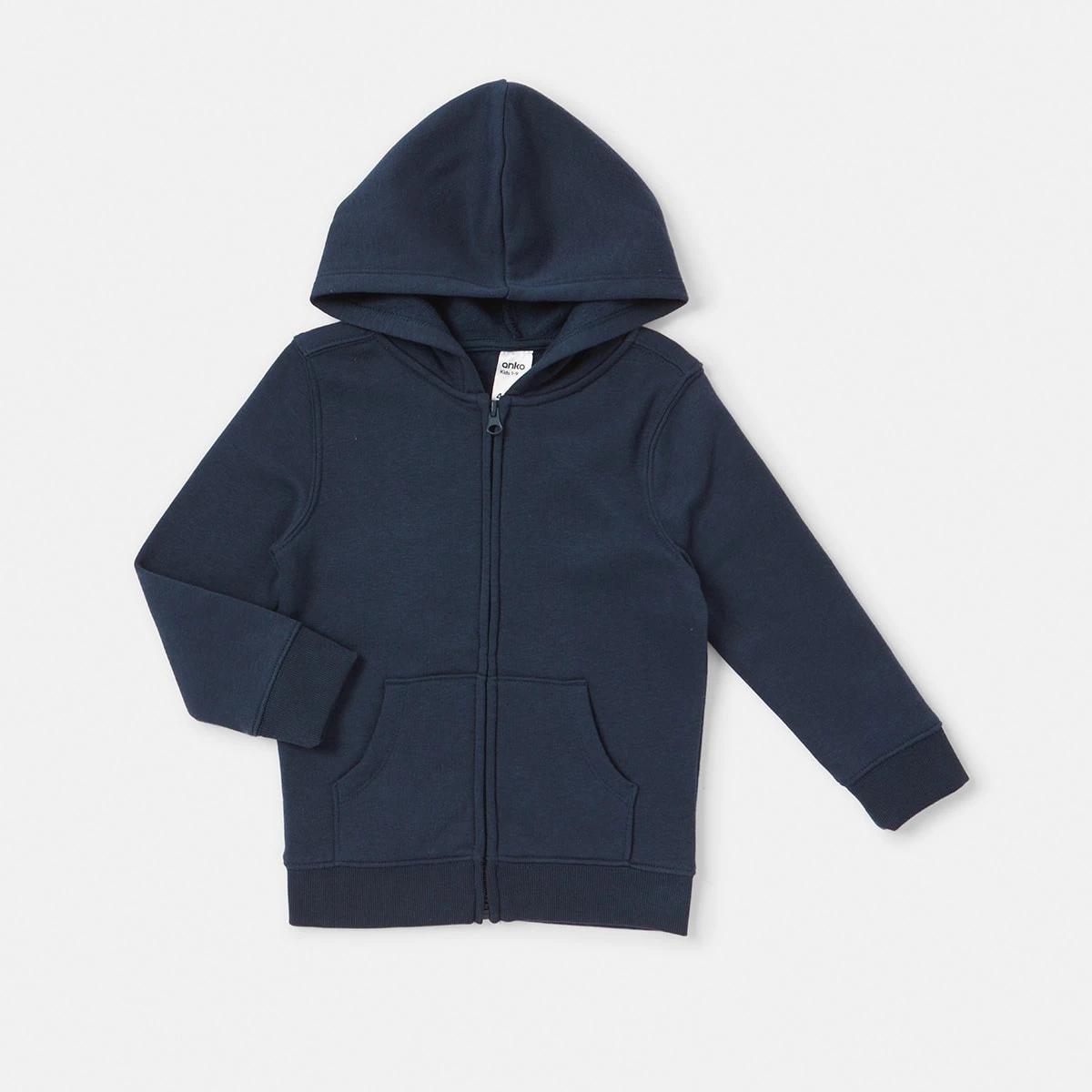 9 Plain Zip Through Hoodie Harb Navy, 9 of 10