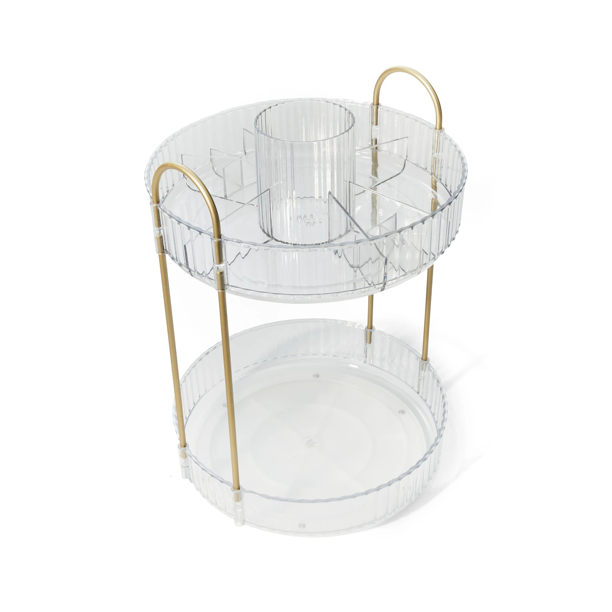 5 2 Tier Rotating Bathroom Organiser, 5 of 9