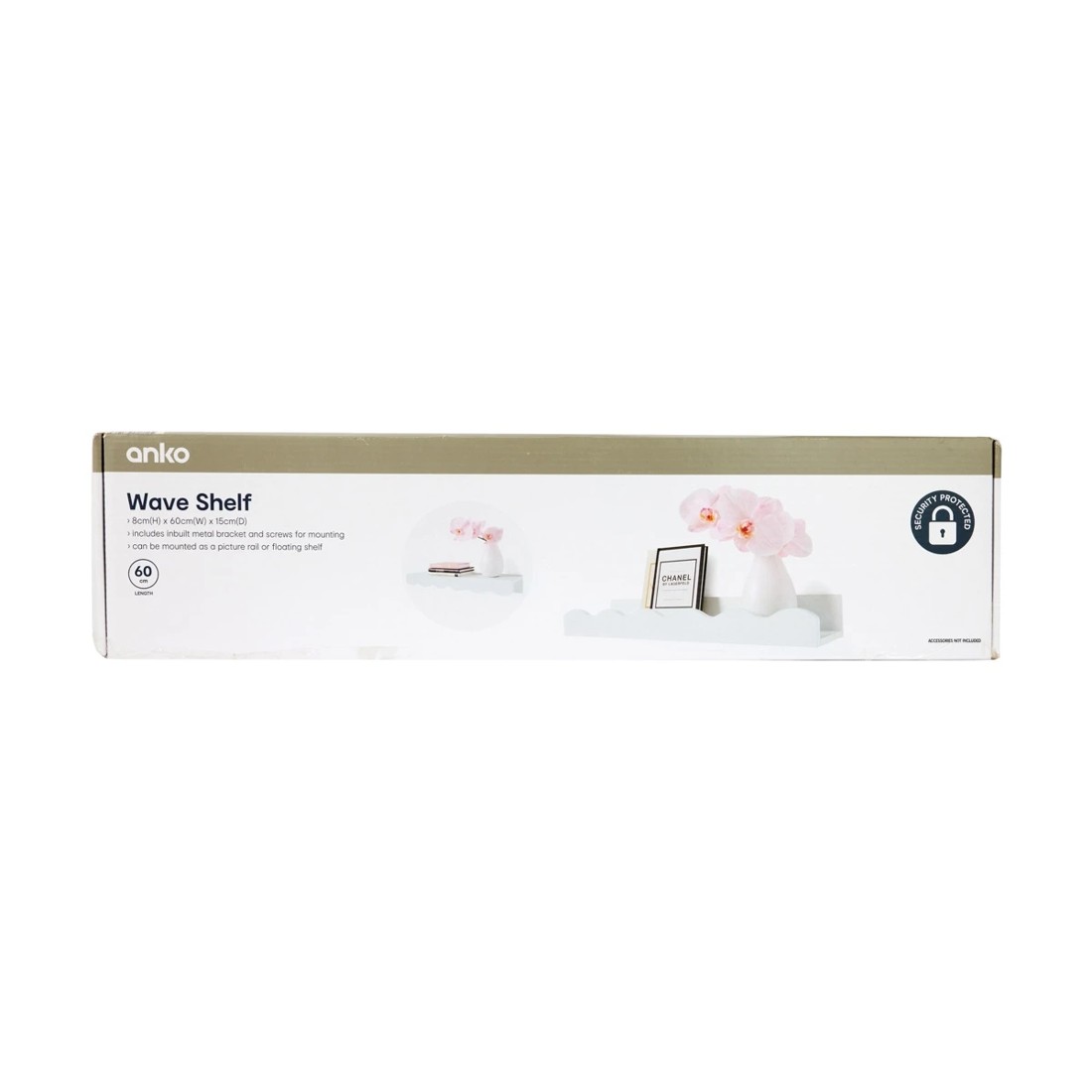 8 Wave Shelf - White, 8 of 8