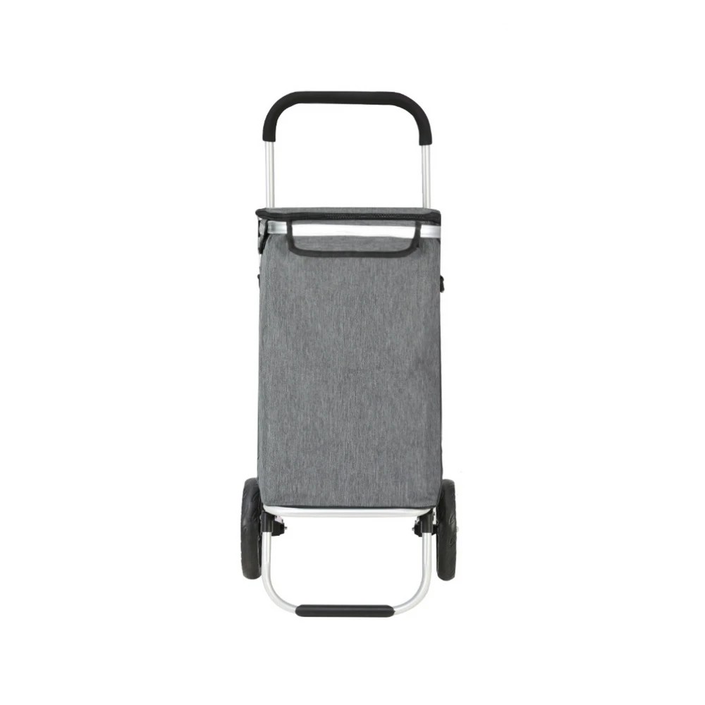 2 Emajin Shopping Trolley Cart 45KG Foldable - Grey, 2 of 2
