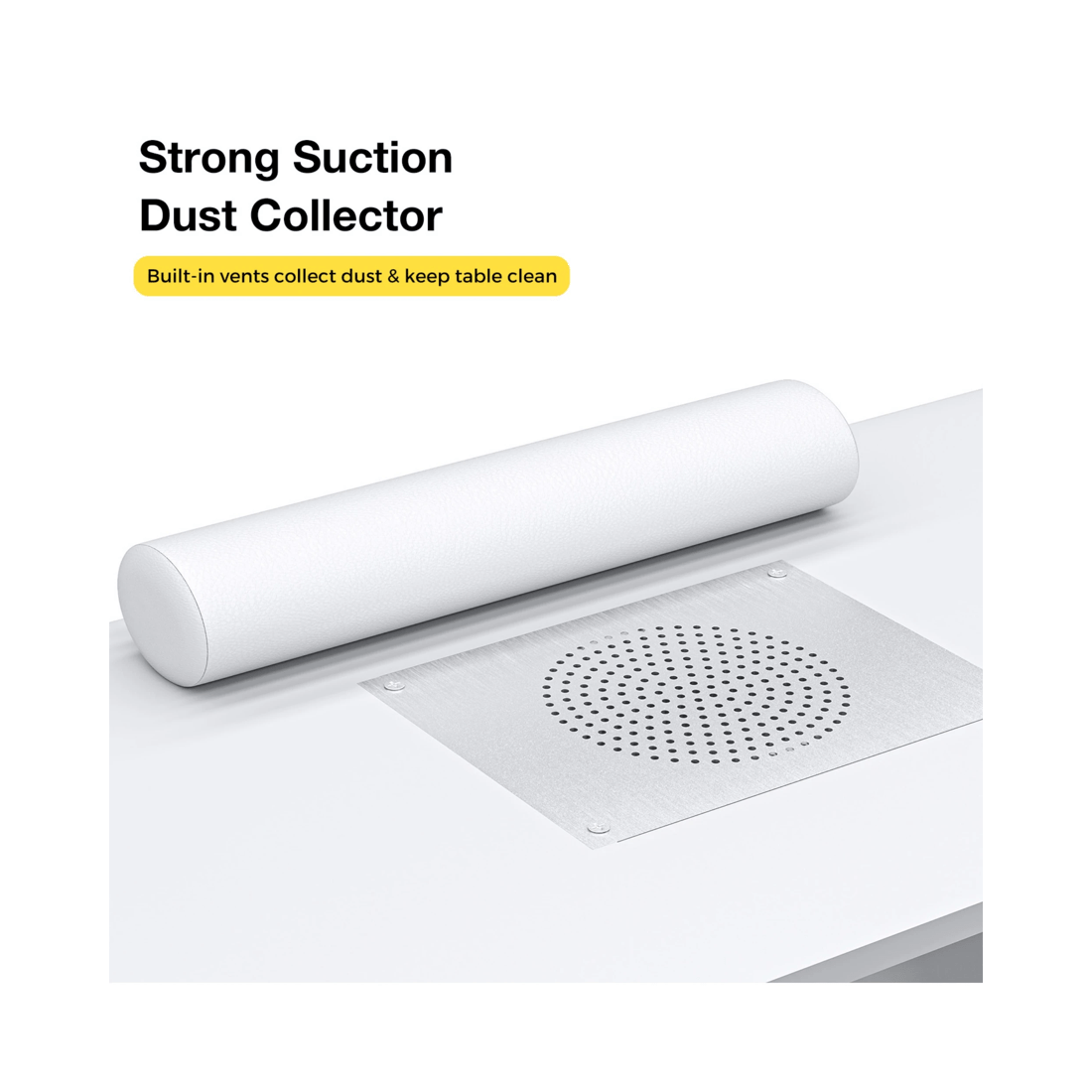 4 Advwin Manicure Table Nail Tech Desk Dressing Table Dust Collector Drawers Cabinet Storage
 - White, 4 of 10