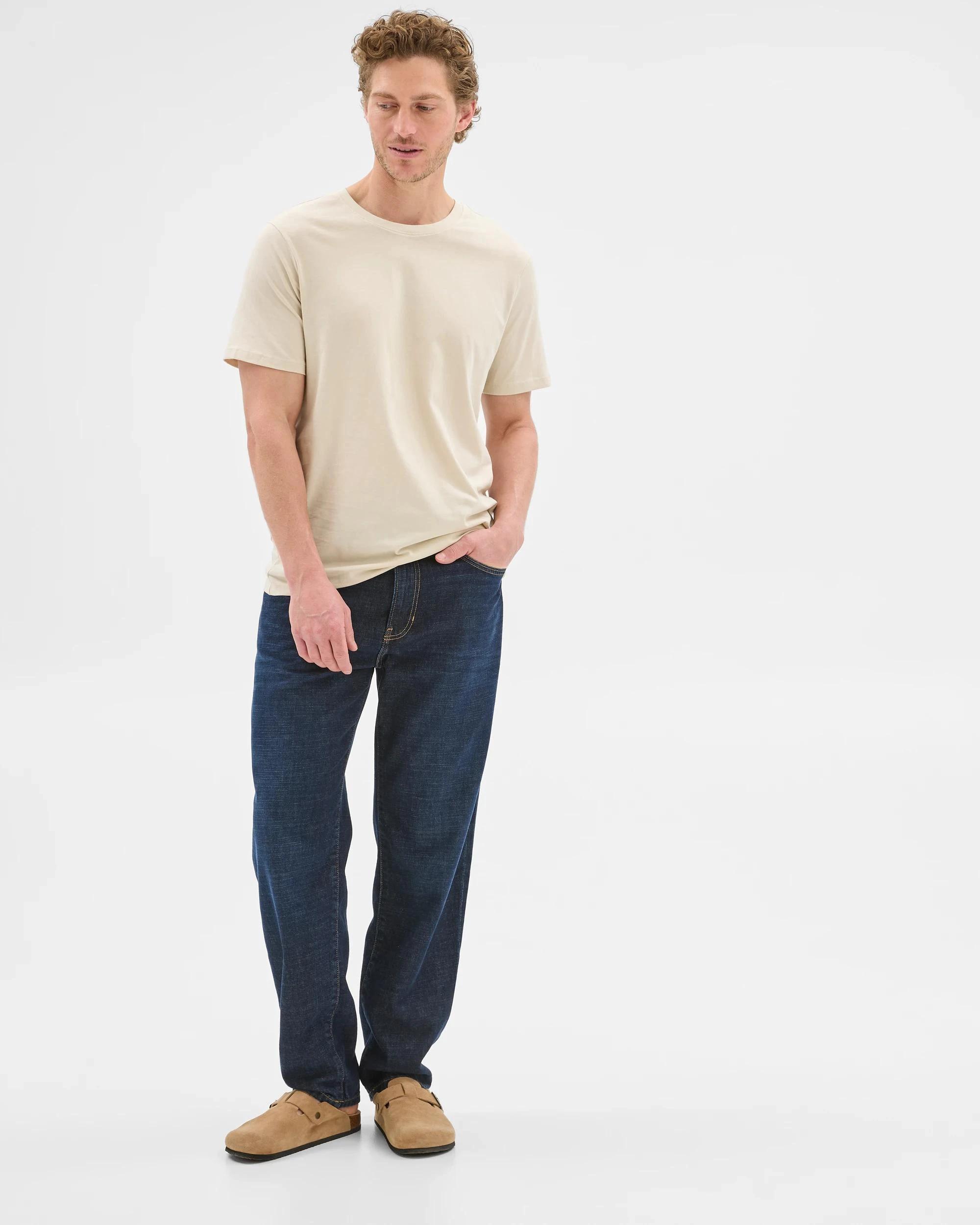 2 Target Australian Cotton Crew T-Shirt LIGHT STONE, 2 of 6