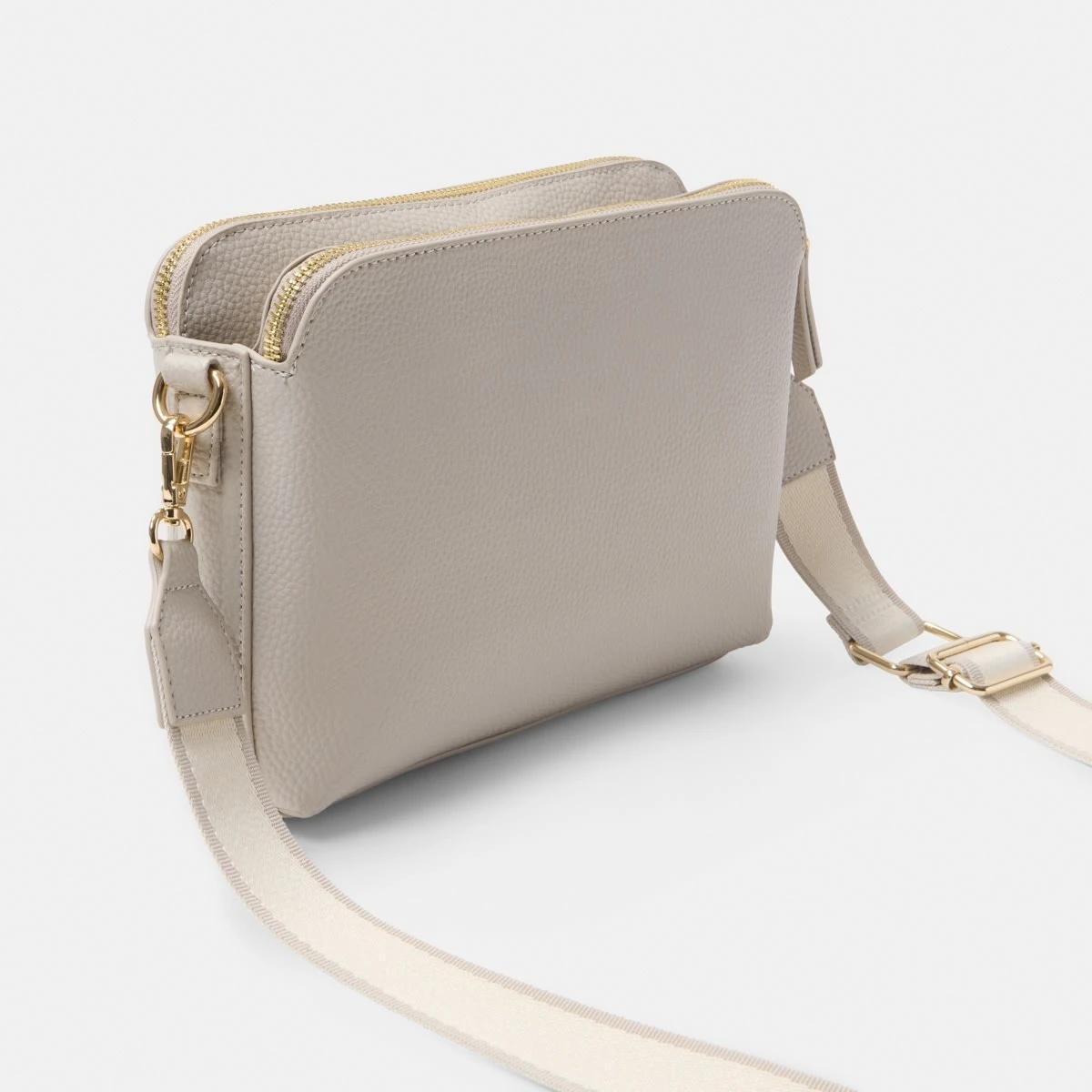 2 Double Pocket Crossbody Bag SMOKEY TAUPE, 2 of 6