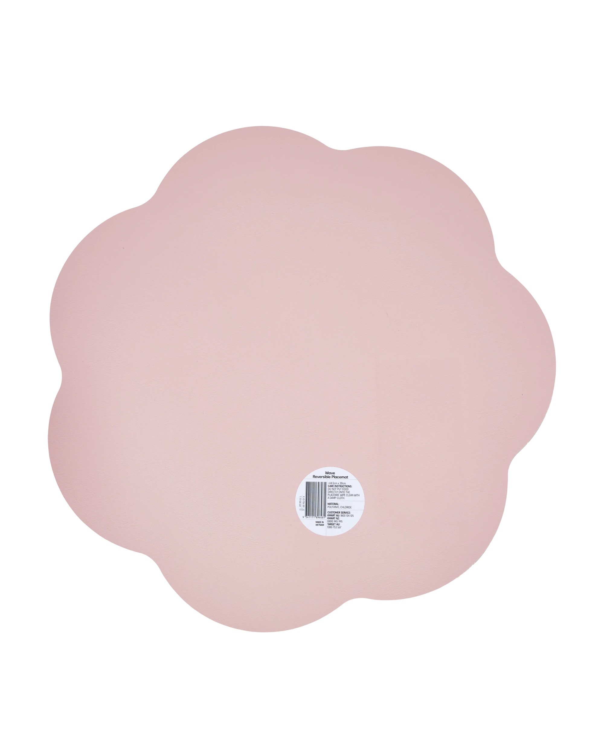 4 Leather Look Wave Reversible Placemat - Chocolate and Pink, 4 of 5