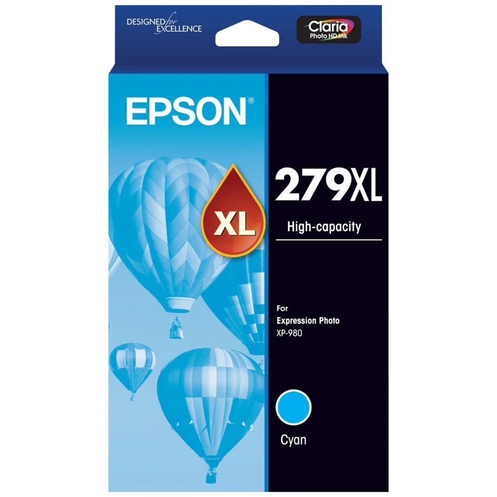 1 Epson 279XL Claria HD Photo Ink Cartridge Cyan, 1 of 1