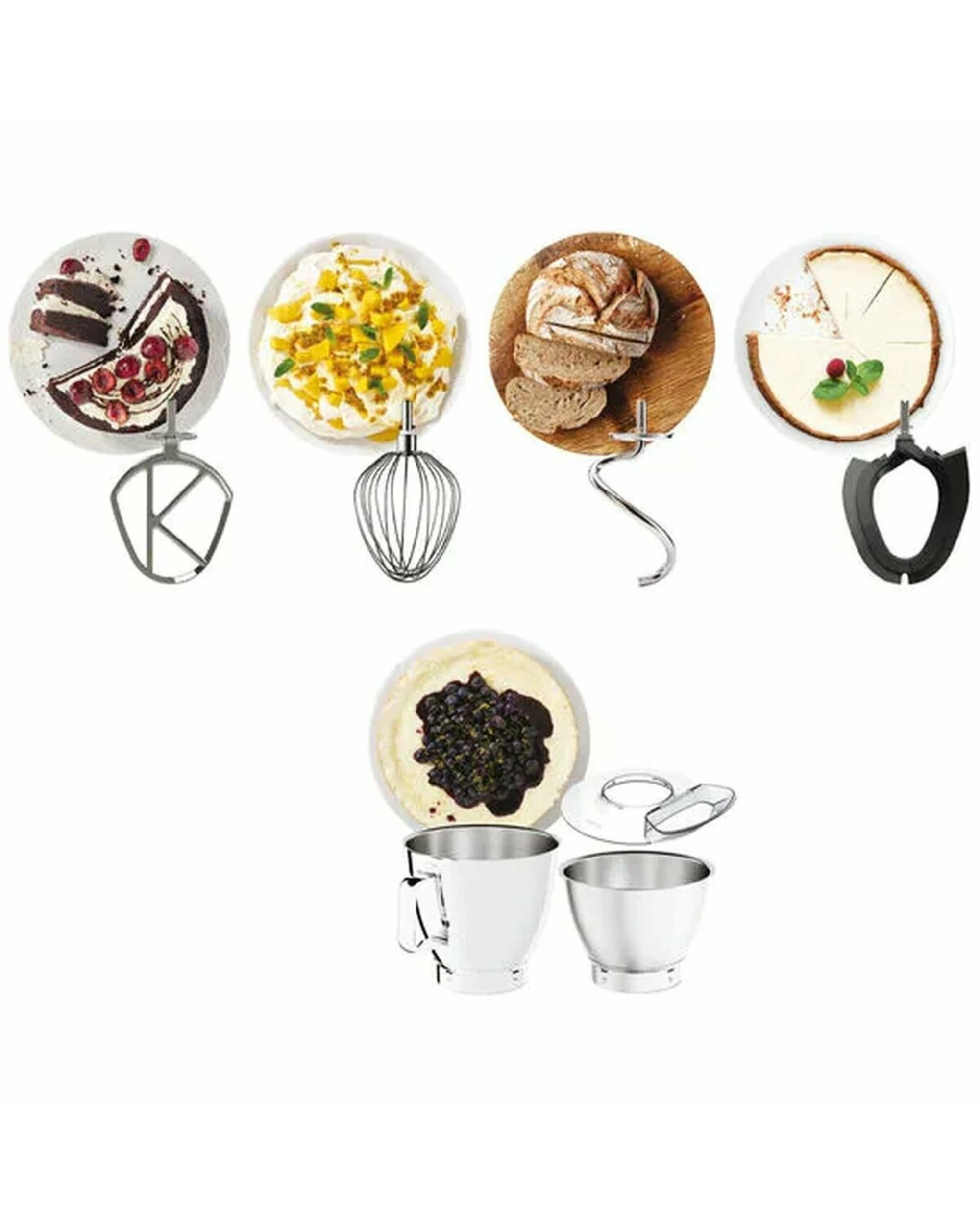 5 Kenwood XL Titanium Chef Baker Benchtop Mixer Black, 5 of 5