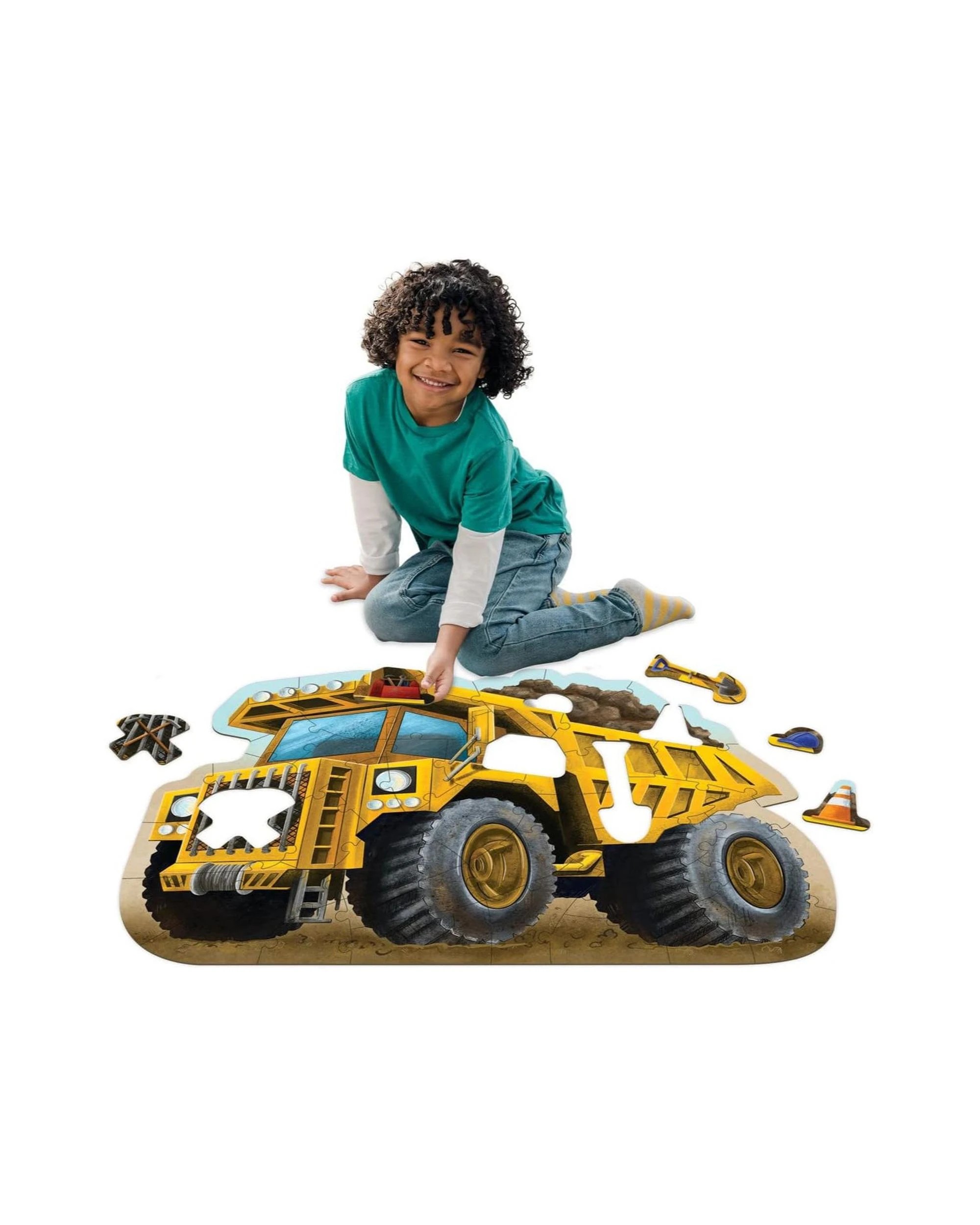 2 Peaceable Kingdom Shiny Dump Truck 49 Piece Floor Jigsaw Puzzle, 2 of 3