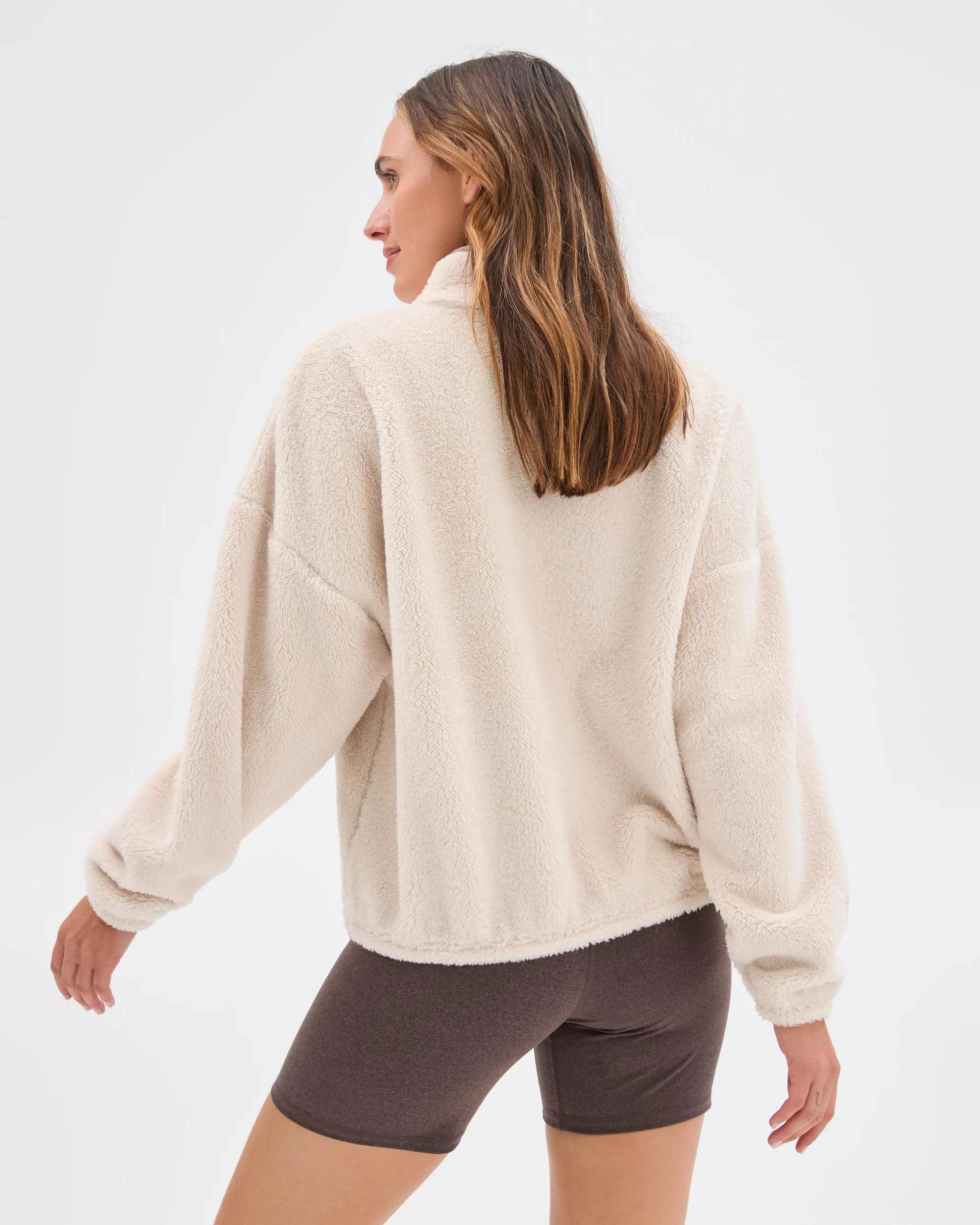 2 Target Active Active Sherpa Zip Through Jacket OATMILK, 2 of 6