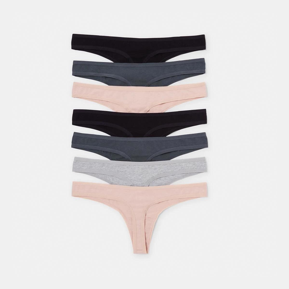 2 7 Pack G-String Briefs OYSTER PINK, GREY MARLE, OMBRE BLUE, BLACK, 2 of 10