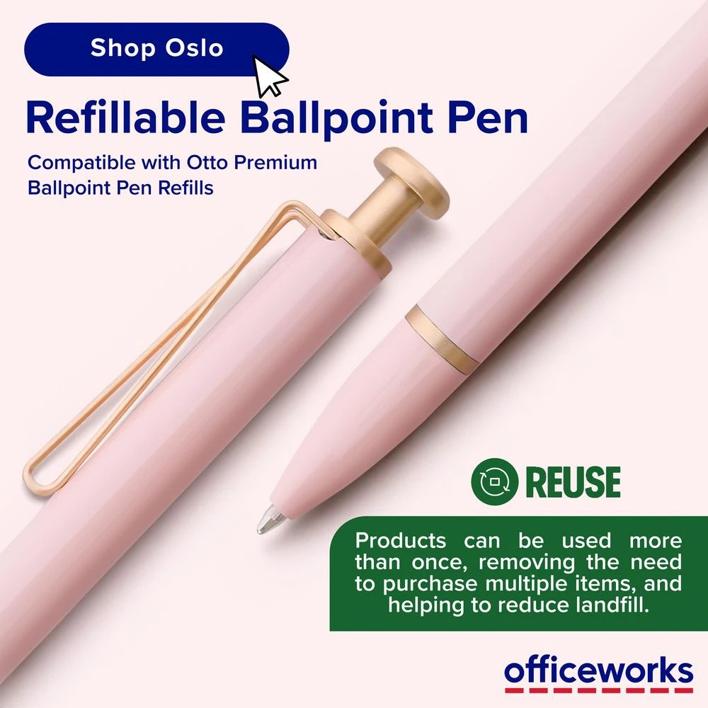 7 Otto Premium Oslo Ballpoint Pen 1mm Pink, 7 of 7