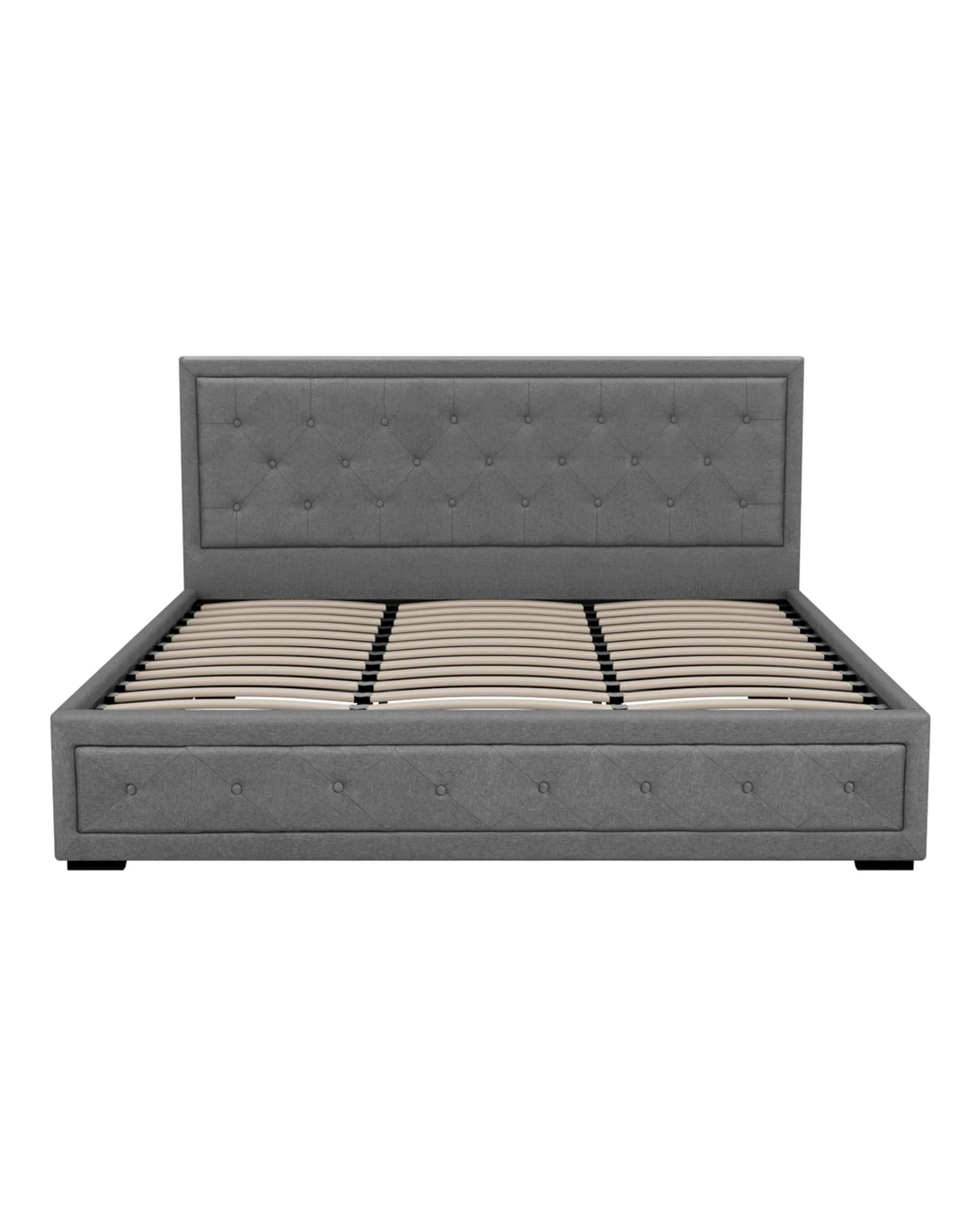 3 Artiss Bed Frame King Size Gas Lift
 - Grey, 3 of 3