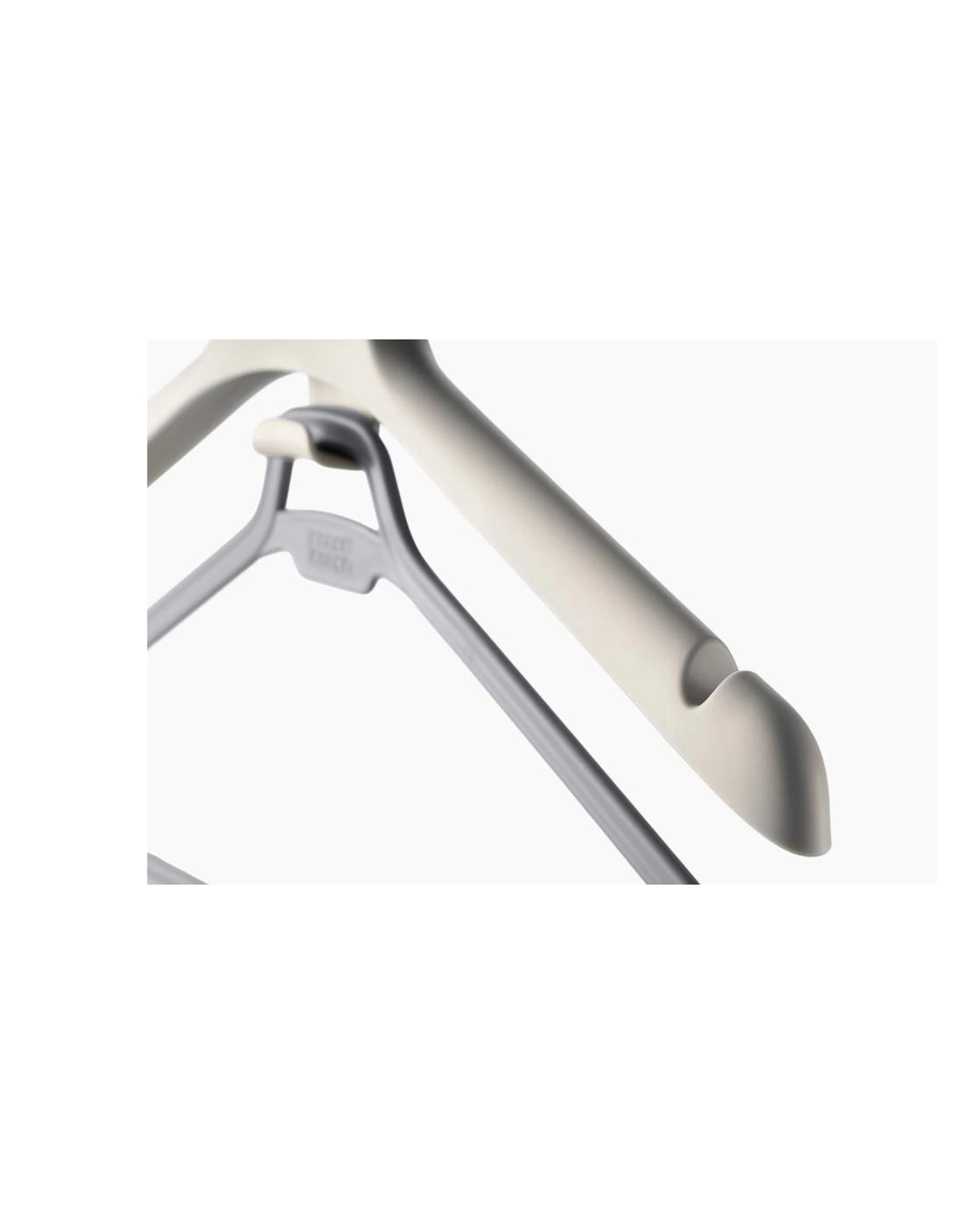 3 Joseph Joseph Orderly Long Garment Wardrobe Hanger 2pc Adjustable Hem Lift Integrated Hooks Ecru - White, 3 of 7
