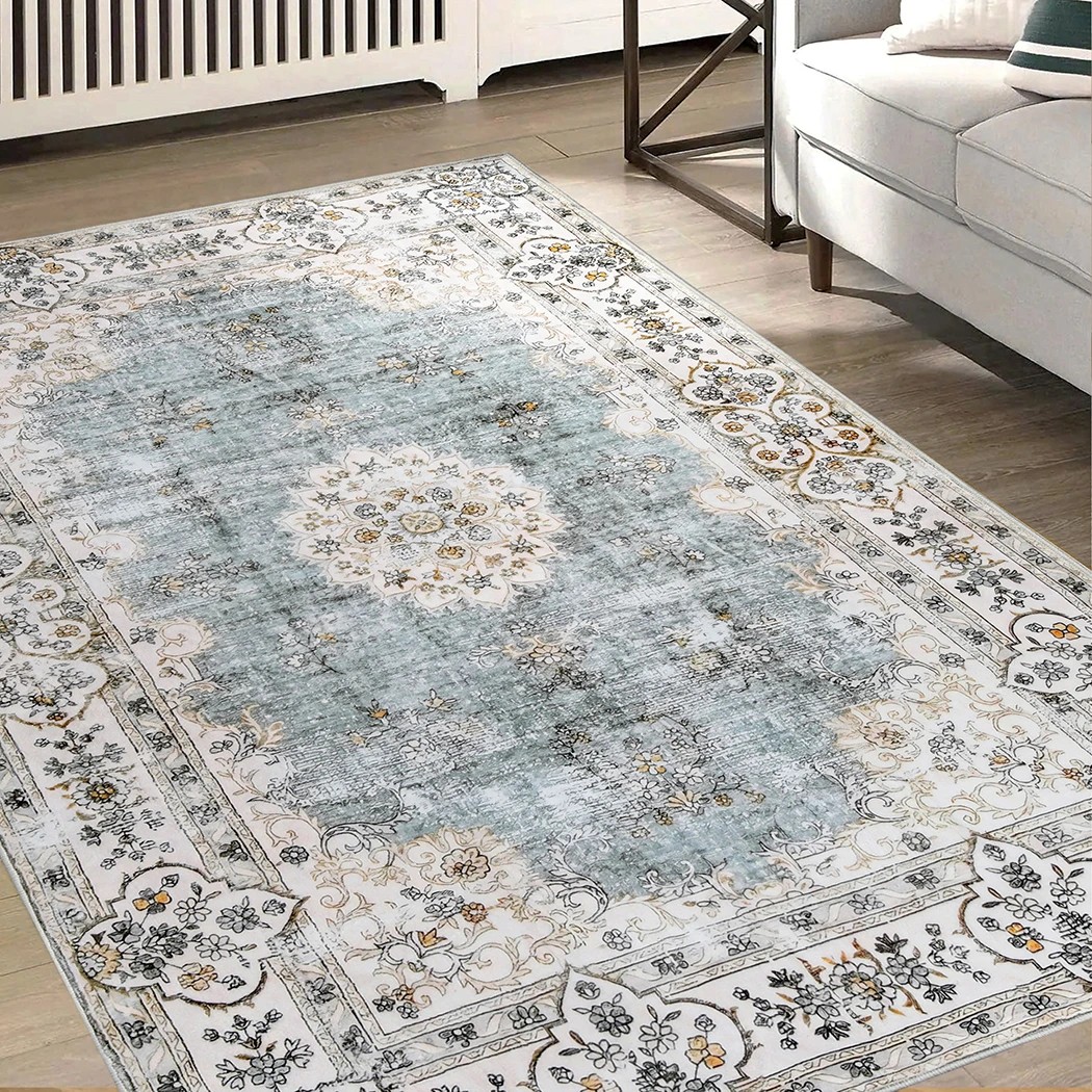 8 Marlow Machine Washable Vintage Floor Rug, 8 of 8