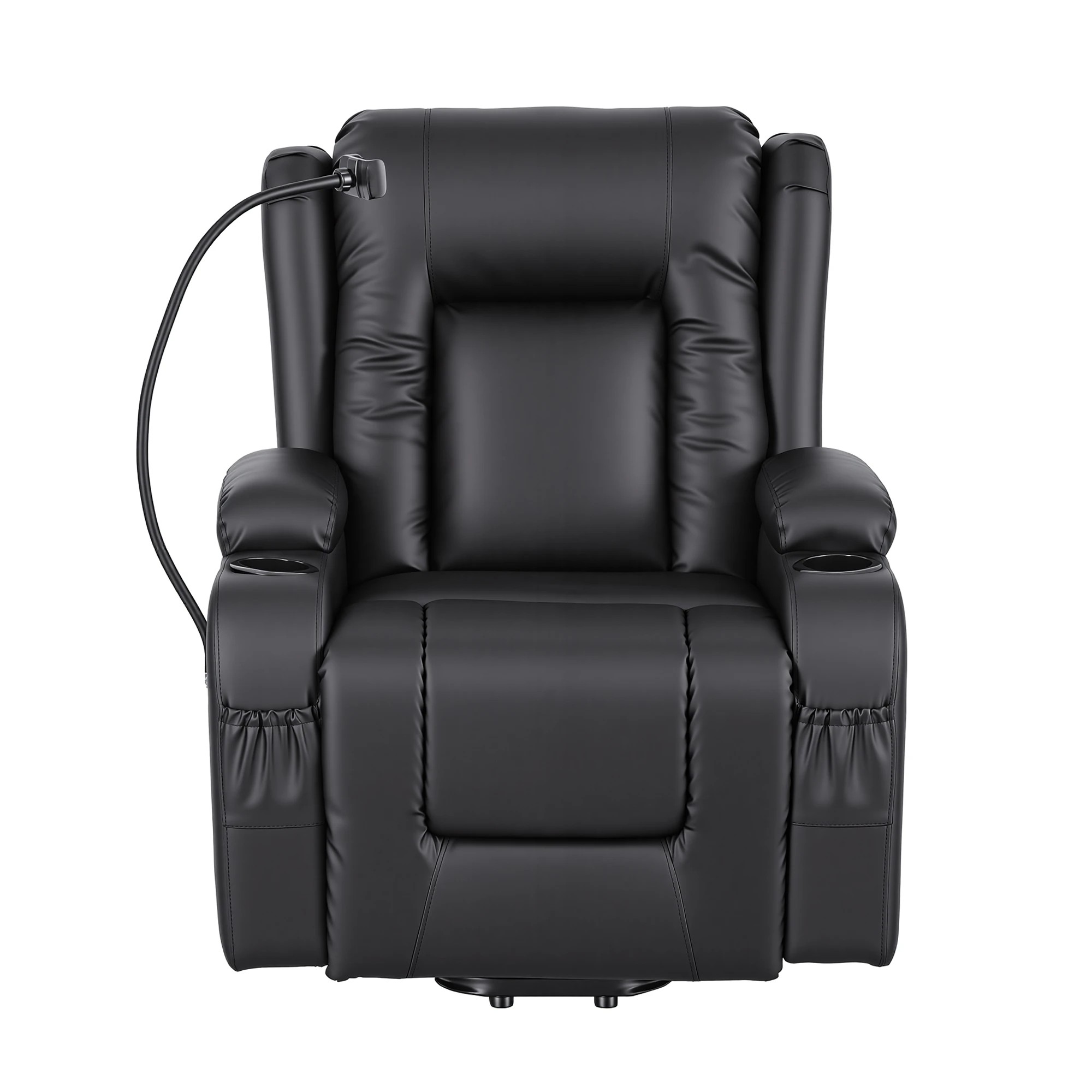 3 Artiss Power Lift Recliner Chair with Massage and Heat for Elderly - Black, 3 of 3