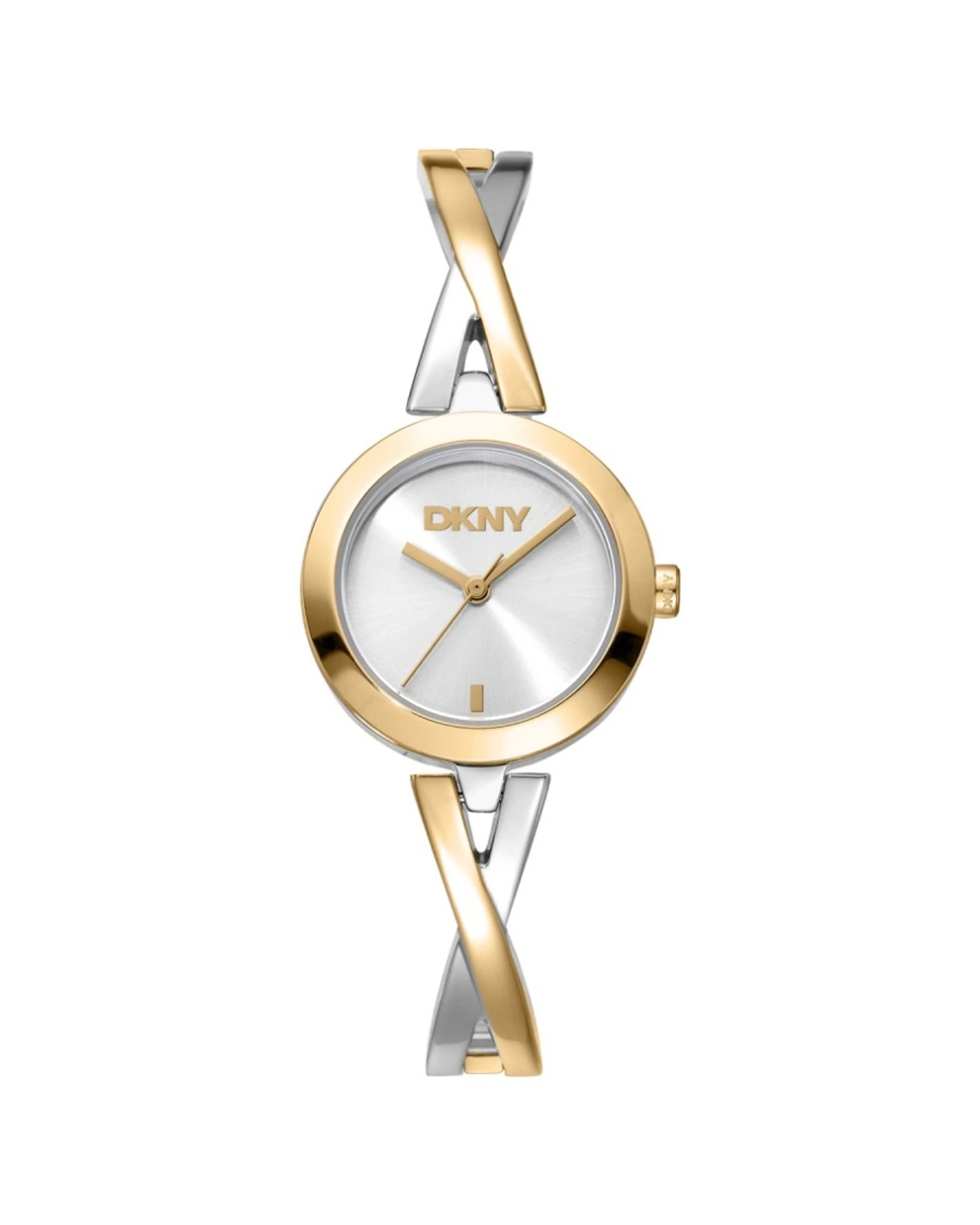 1 DKNY Half Bangle Women's Watch Gold Silver Two-Tone 26mm Stainless Steel, 1 of 4