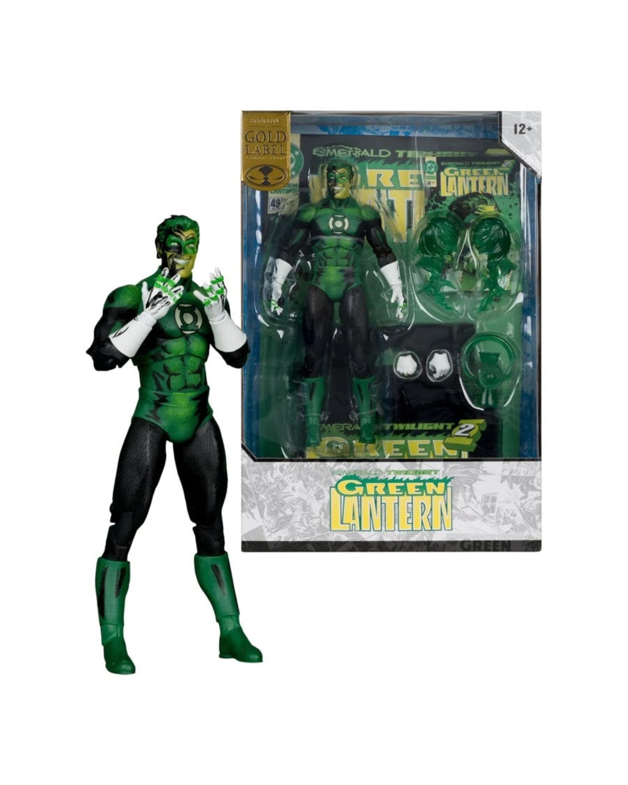 1 DC Multiverse Gold Label Cover Recreations Emerald Twilight Green Lantern 7 inch Action Figure, 1 of 10