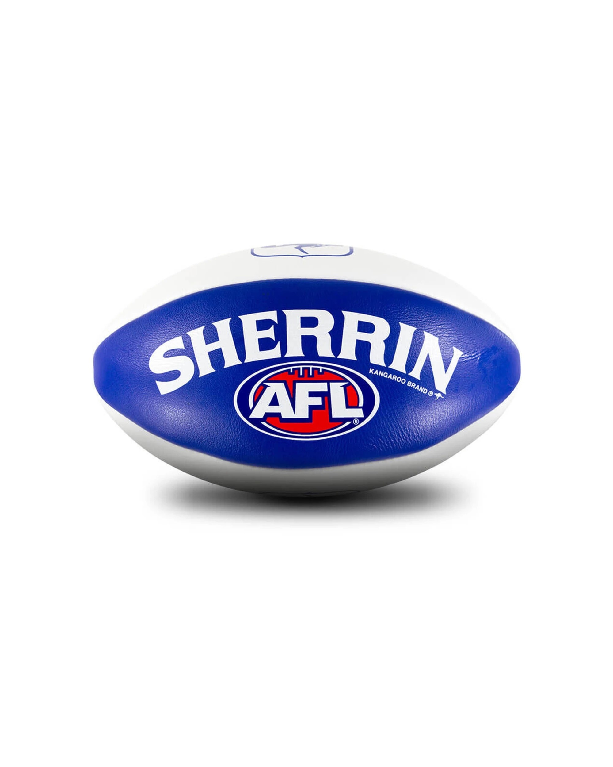 2 Sherrin AFL Team Leather Football North Melbourne Kangaroos Size 5 Training - Multi, 2 of 4