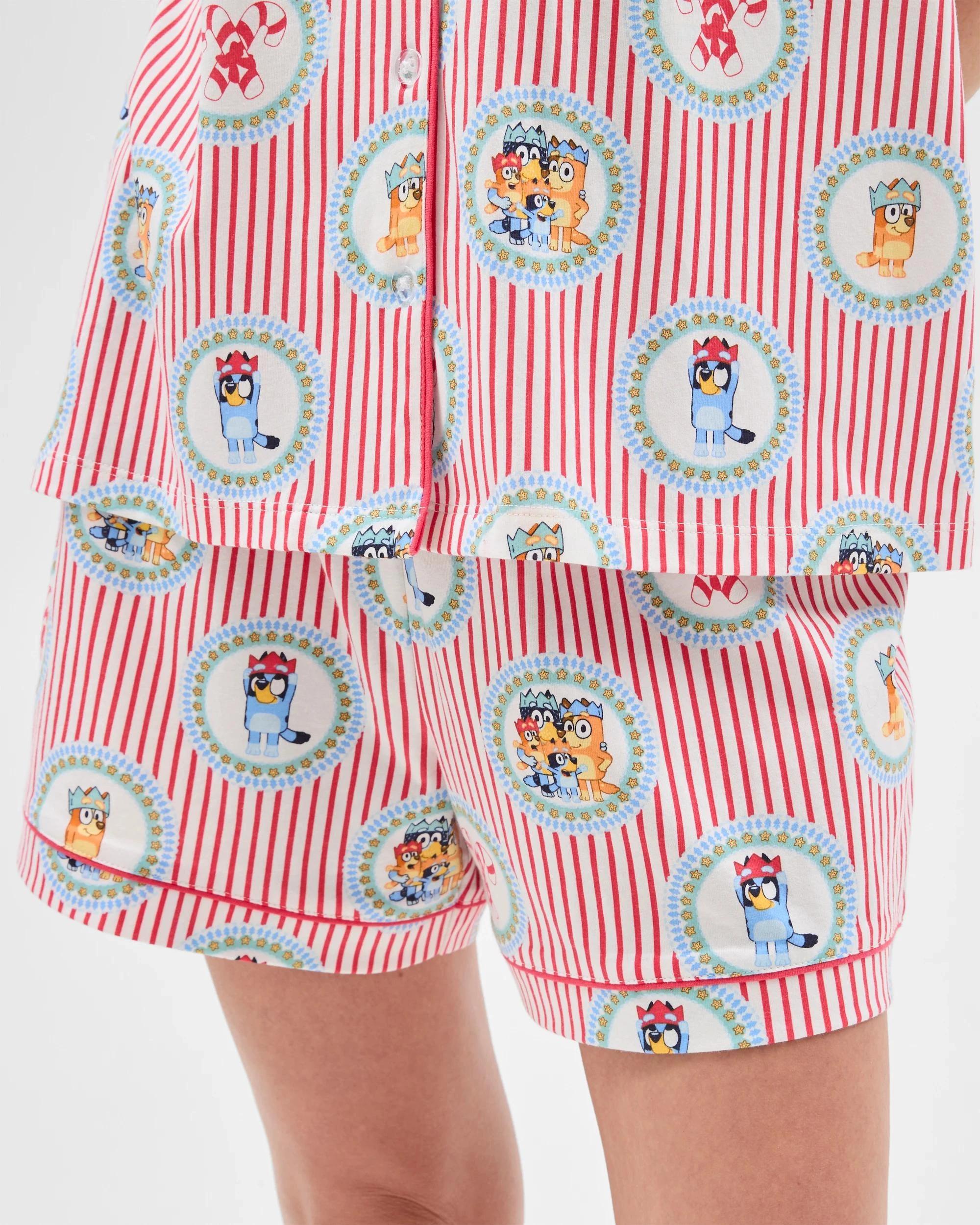 5 Family Matching Christmas Bluey Womens Australian Cotton Pyjama Set BLUEY, 5 of 9