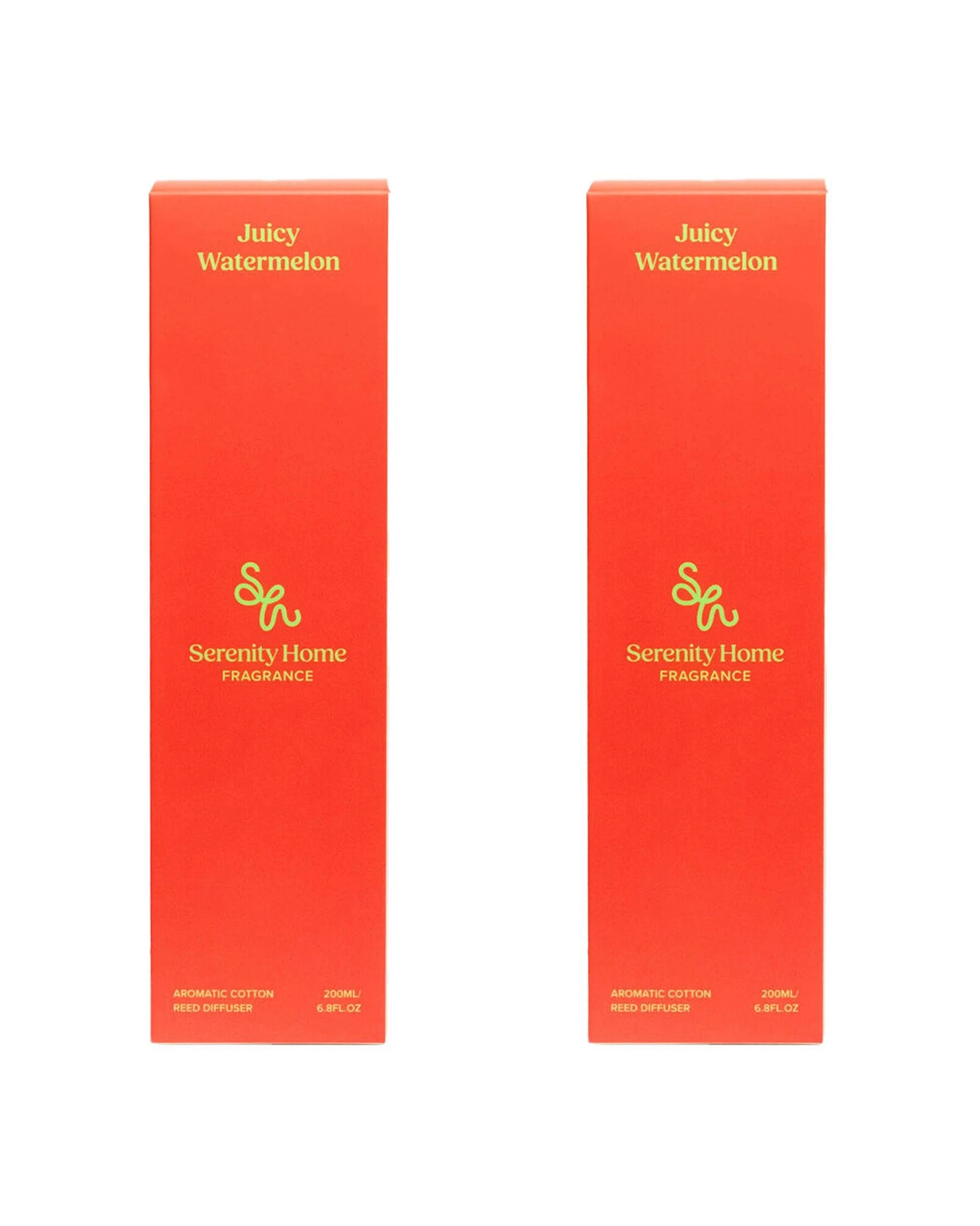 1 Serenity 2PK Reed Diffuser Refreshing Juicy Watermelon Scent Home Fragrance 200ml - Clear, 1 of 2