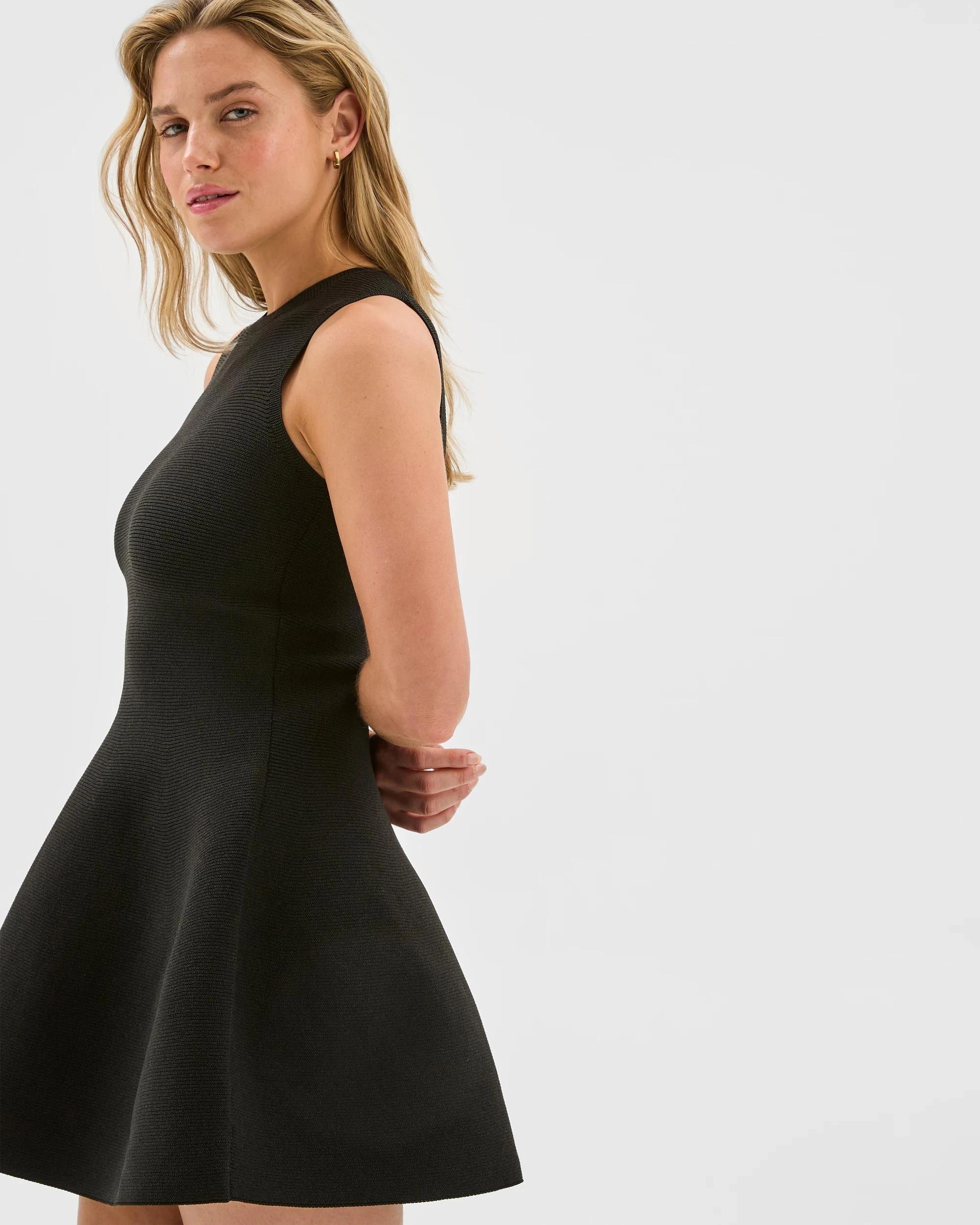 7 Fit and Flare Knit Dress - Lily Loves BLACK, 7 of 7