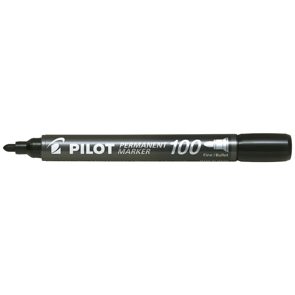 1 PILOT SCA-100 Permanent Marker Bullet 1.0mm Black, 1 of 2
