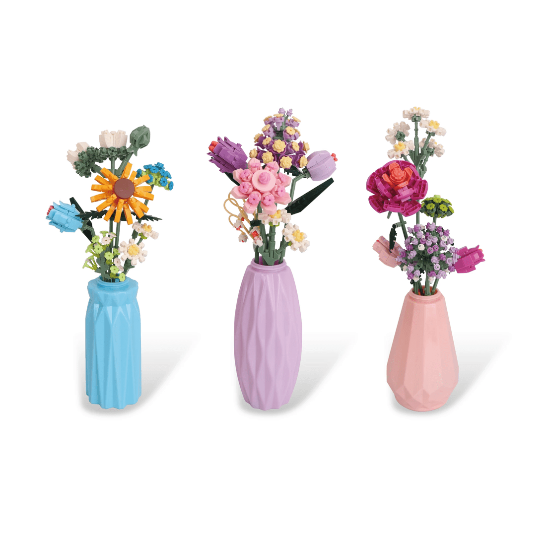 2 Mini Blocks Flower Series: Flower Vase Set - Assorted, 2 of 4