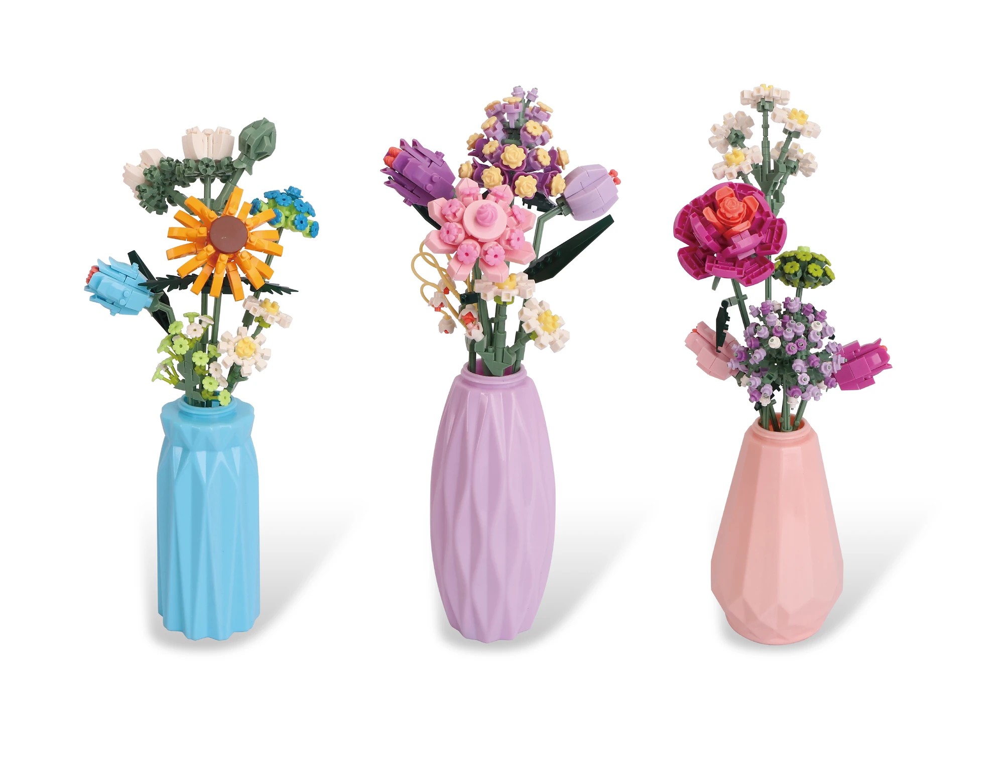 2 Mini Blocks Flower Series: Flower Vase Set - Assorted, 2 of 4