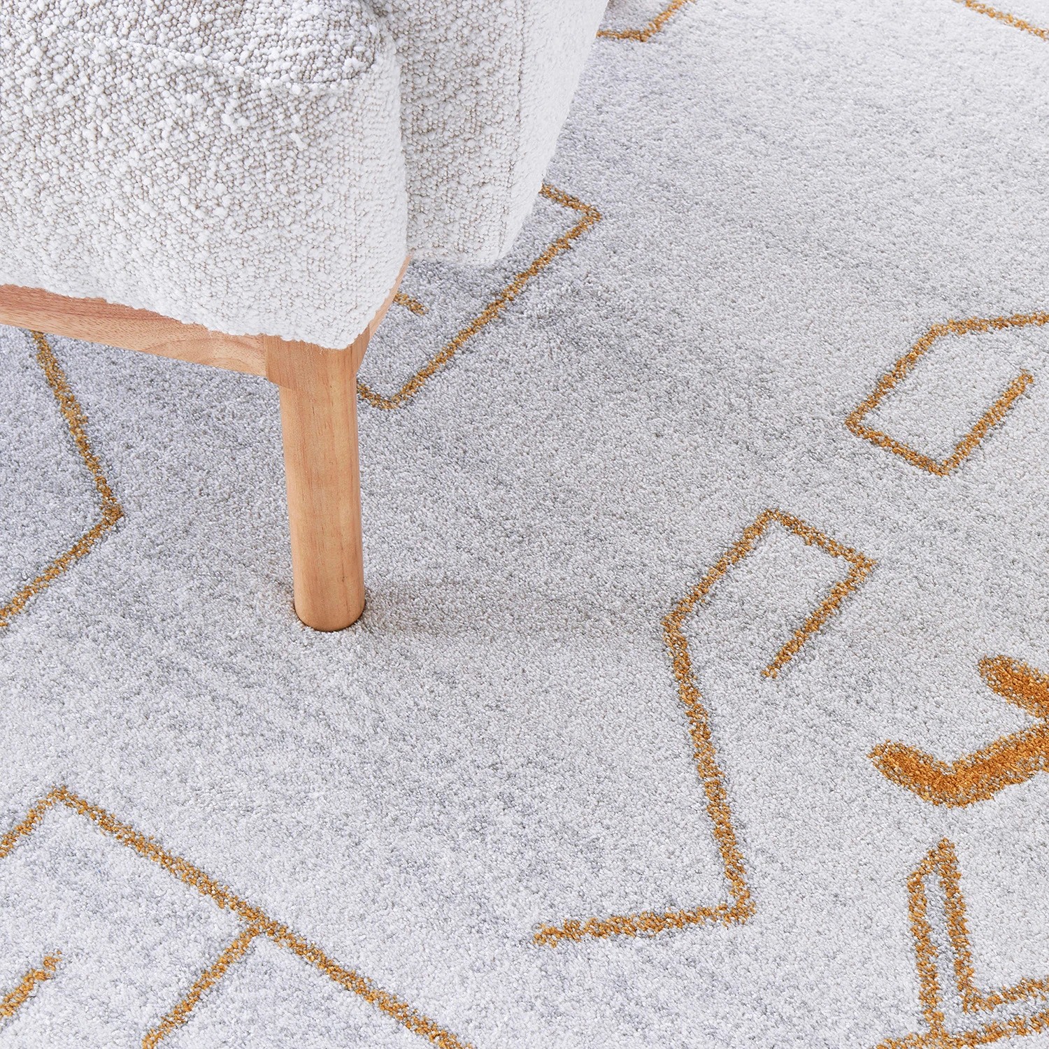8 Common Ground Rugs Elysium Cala 290x200cm - Large Pet Friendly Floor Rug - Gold, 8 of 9