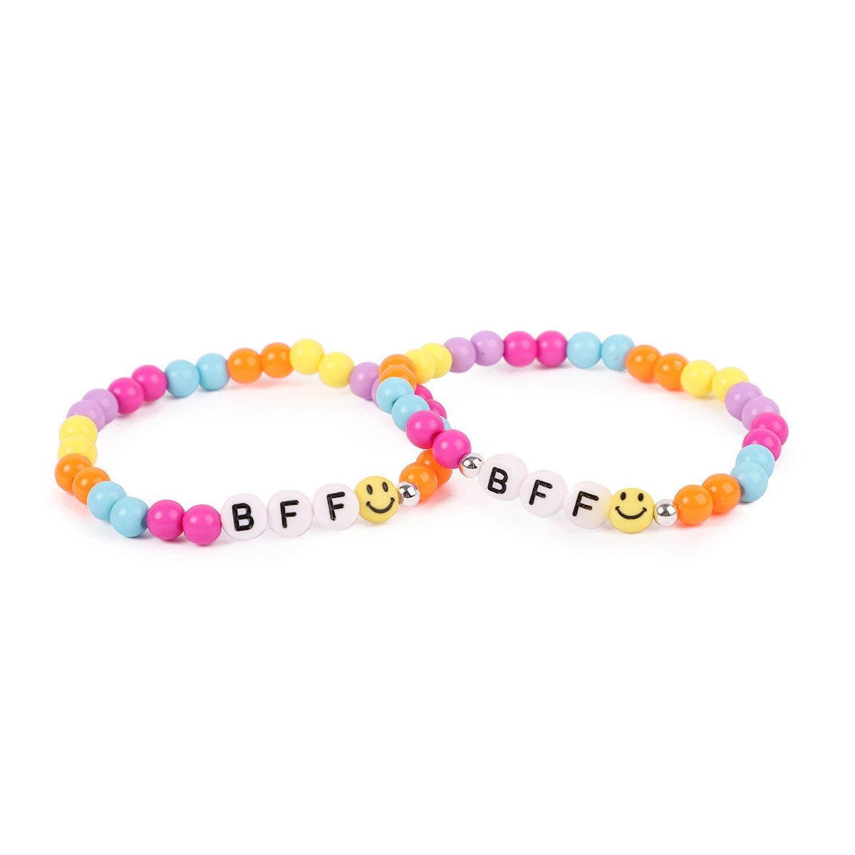 2 BYS 2 Pack Mini Me Keep Smiling Tear and Share Bracelets, 2 of 2