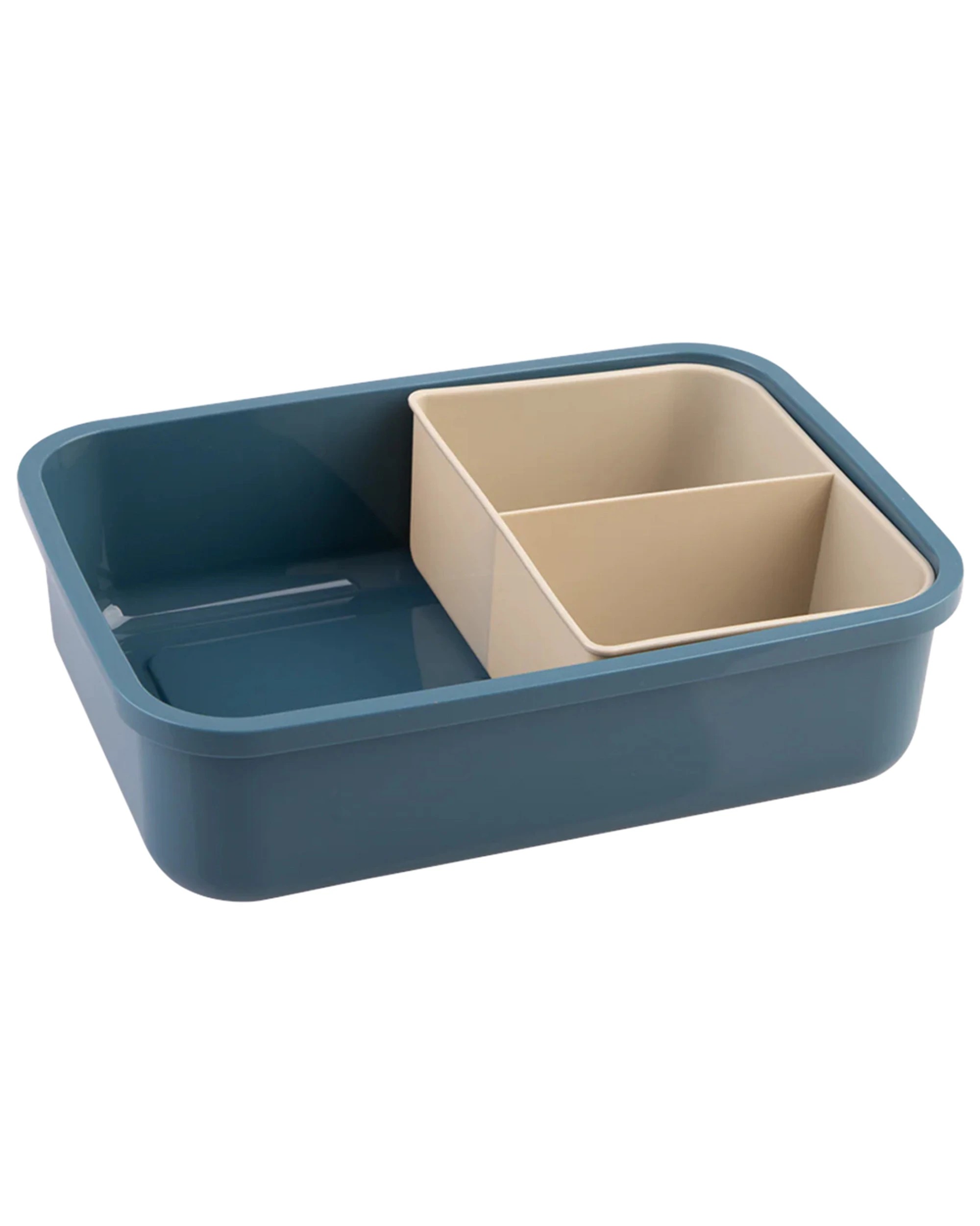 1 Melii Luxe Bento Box 3 Compartments 1.25L Child Friendly Lunch Easy Lock Lid - Blue, 1 of 1
