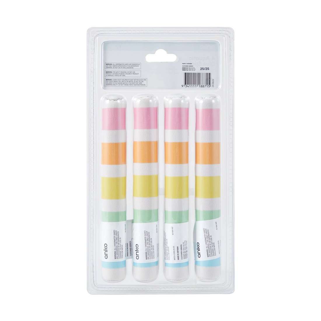 5 4 Pack Aquatic Dive Sticks, 5 of 5