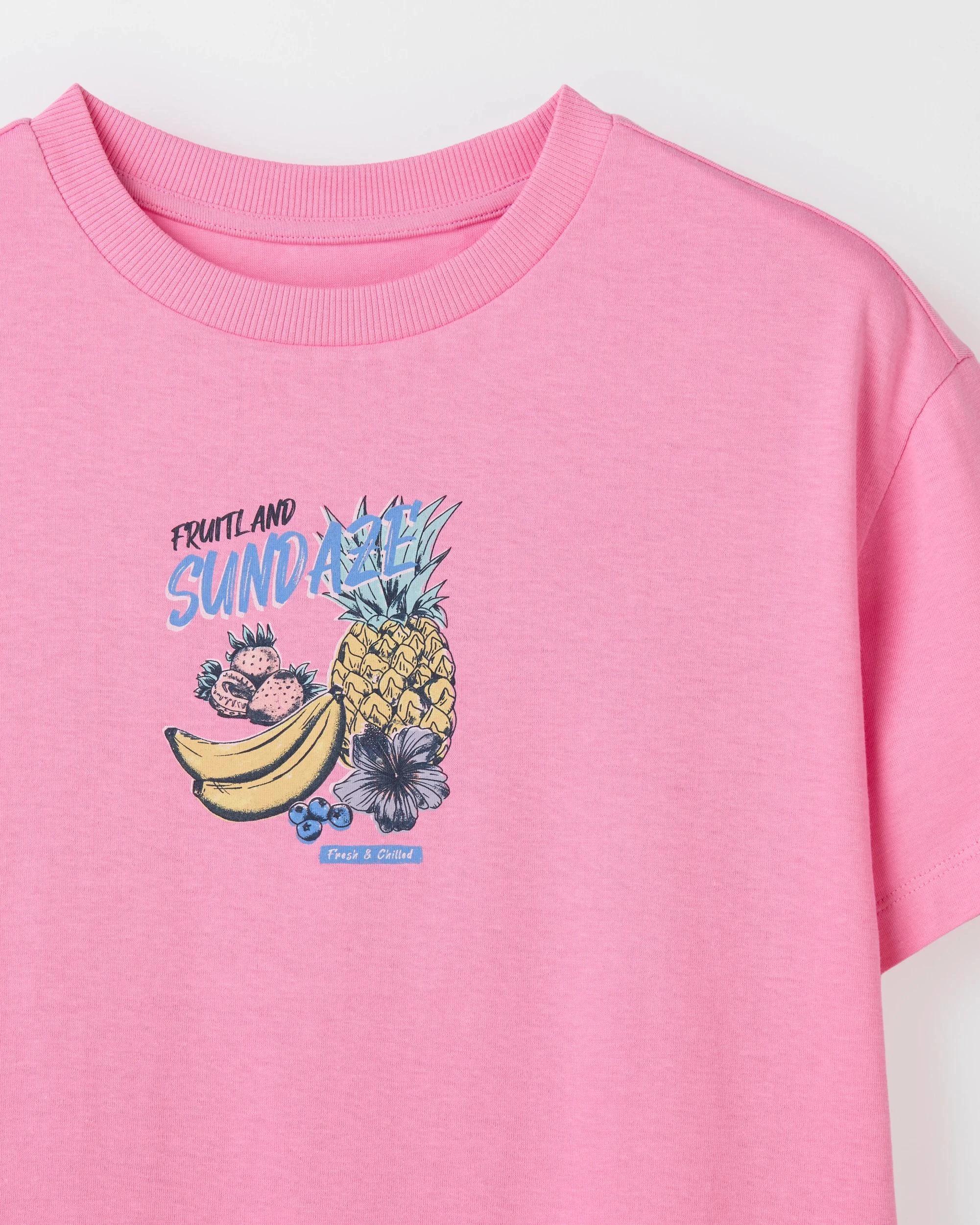 6 Target Kids Australian Cotton Print T-Shirt FRUIT PINK, 6 of 7