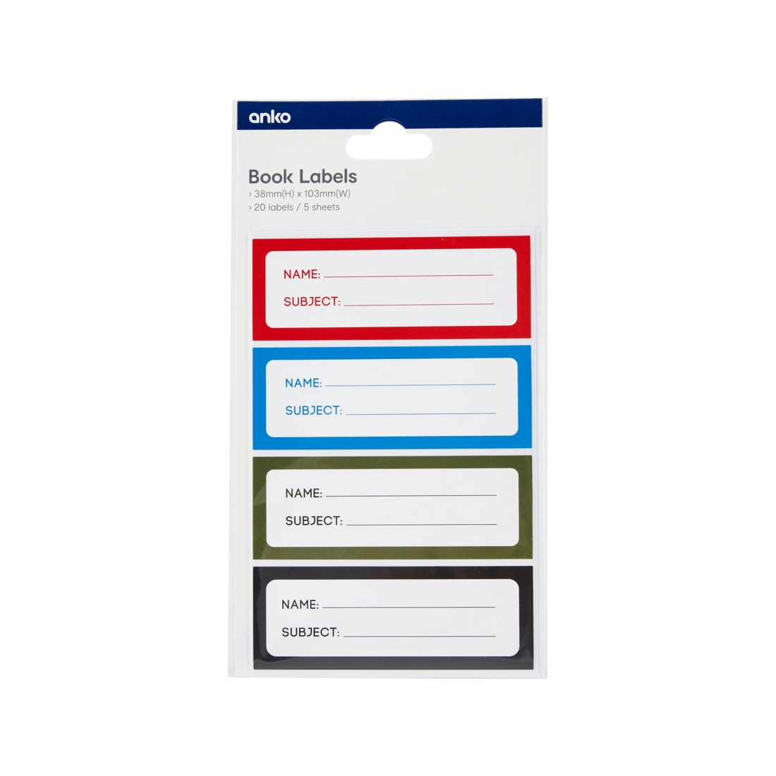 5 20 Pack Book Labels, 5 of 5