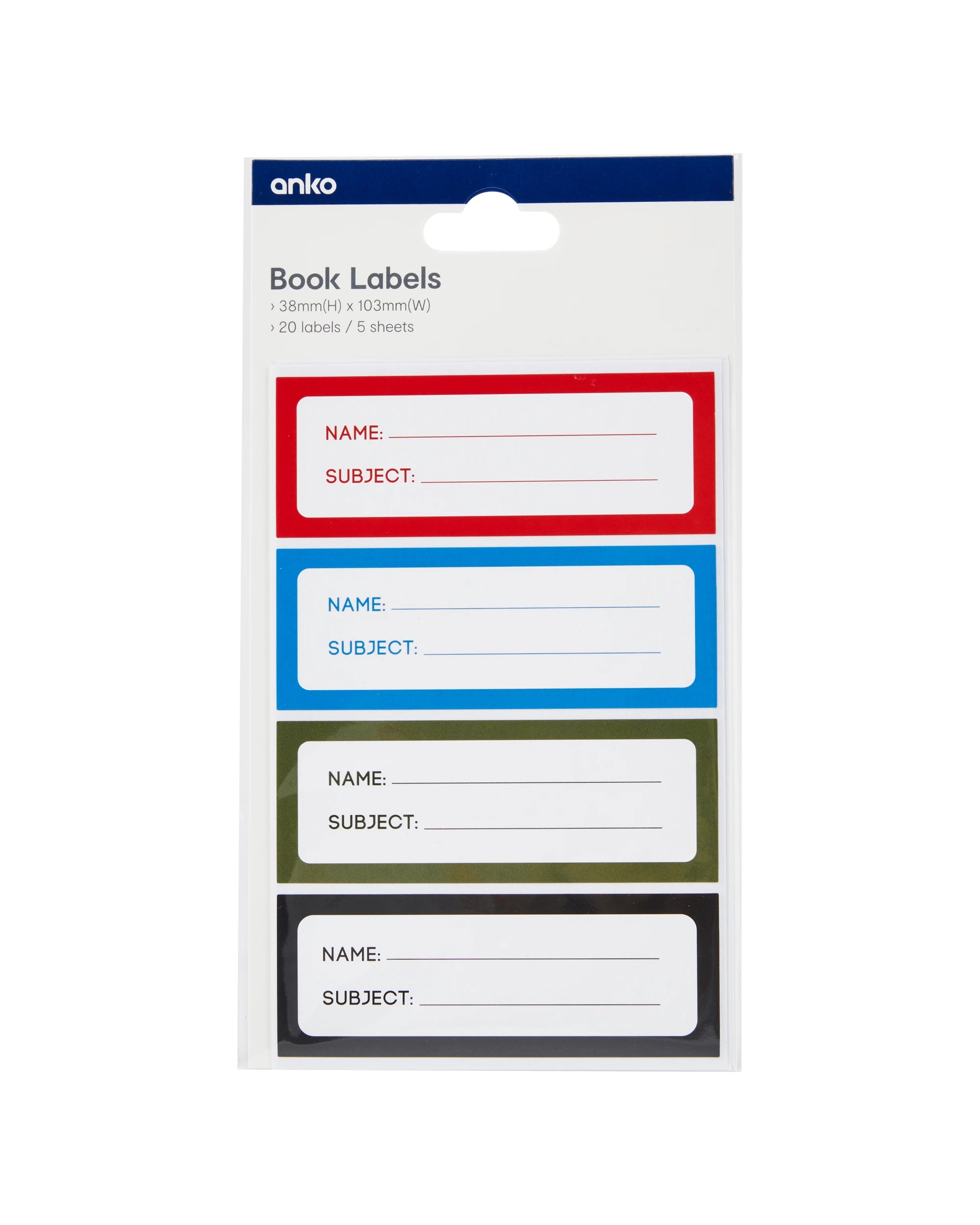 5 20 Pack Book Labels, 5 of 5