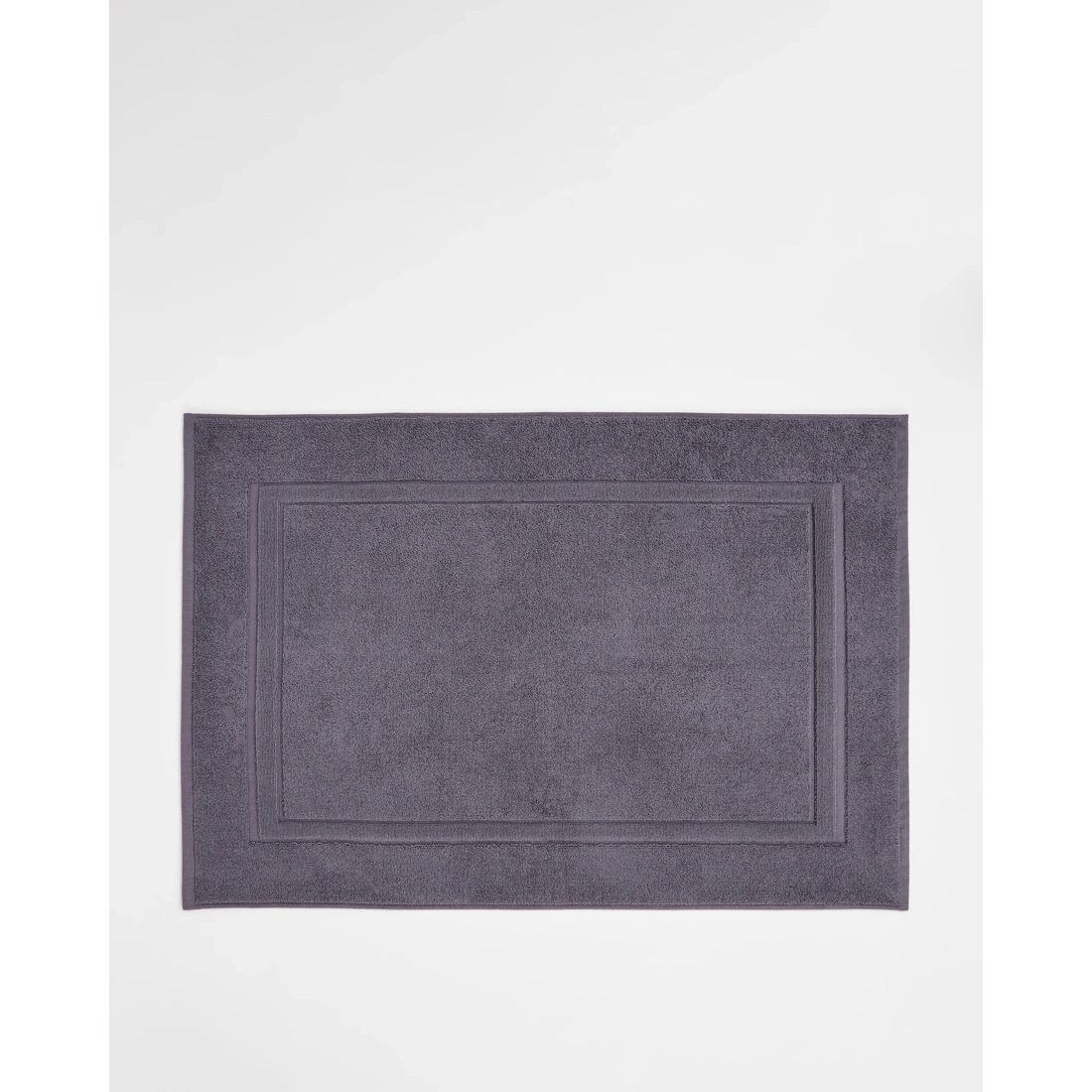 1 Grandeur Australian Cotton Bath Mat - Grey, 1 of 2